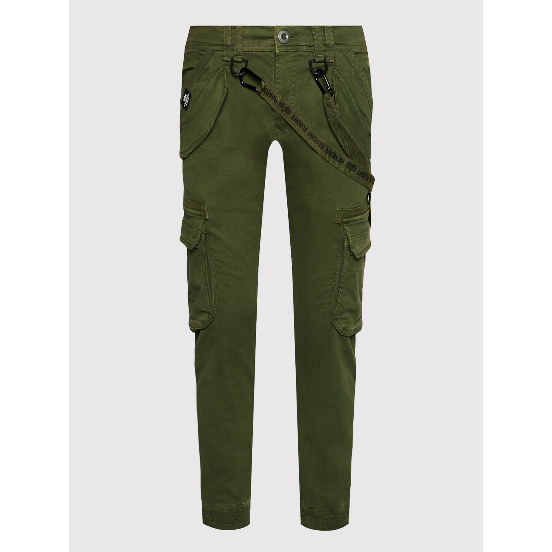 Alpha Industries Pantaloni din material Utility 128202 Verde Slim Fit - Pled.ro