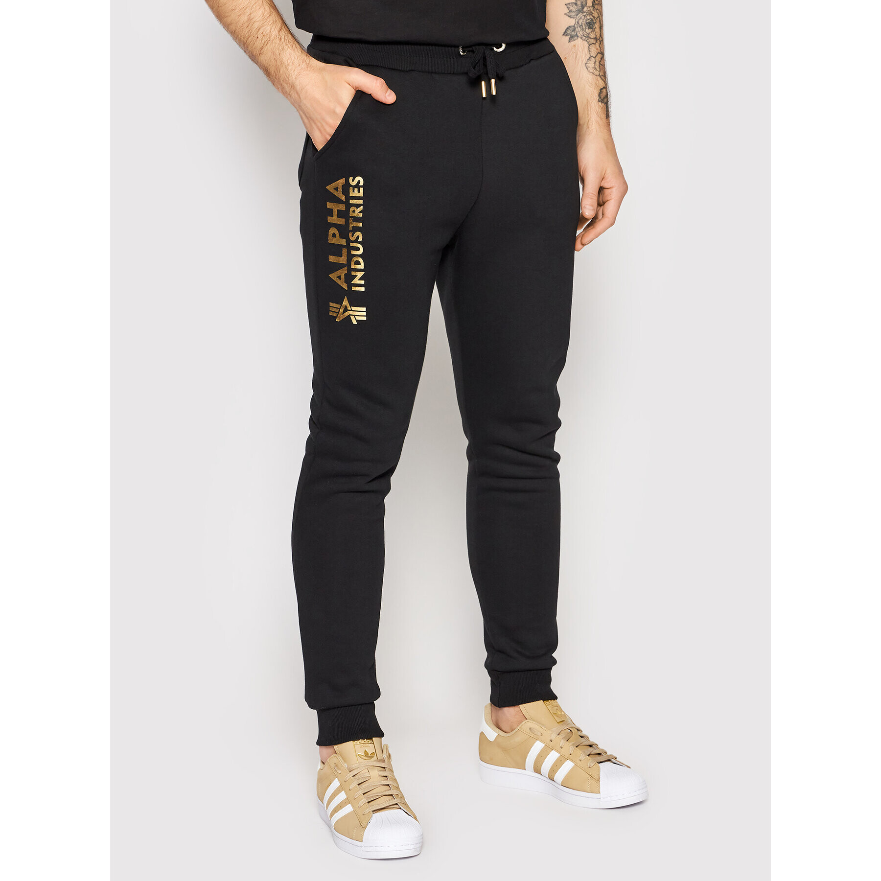 Alpha Industries Pantaloni trening Basic 116368 Negru Regular Fit - Pled.ro