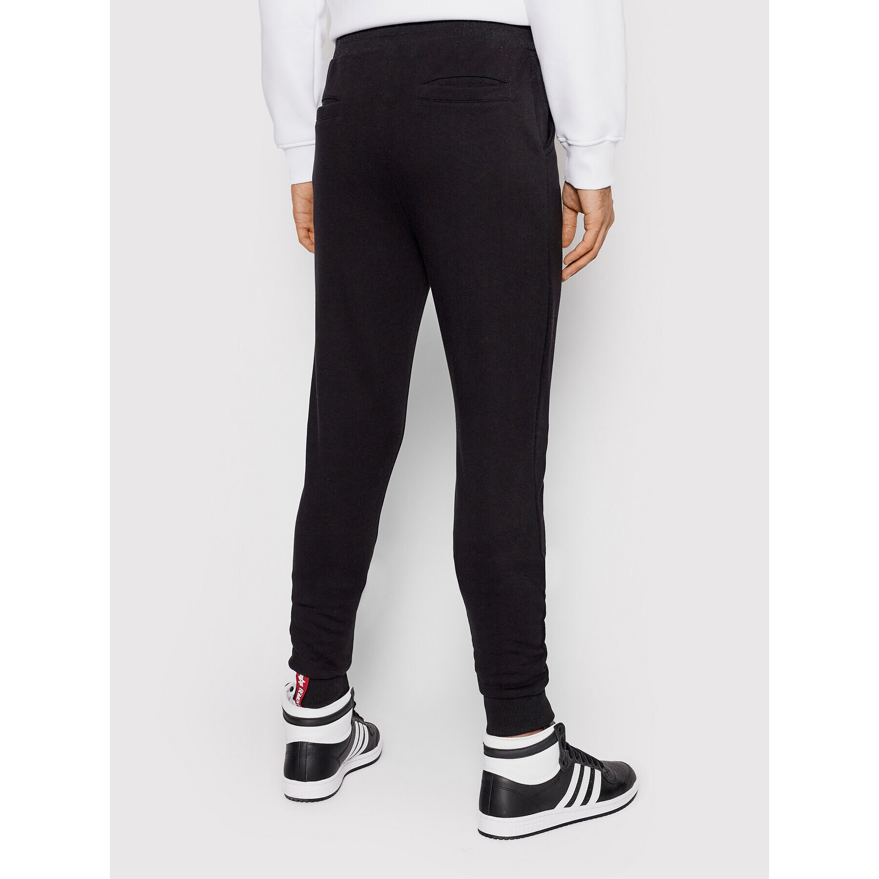 Alpha Industries Pantaloni trening Big Letters 126343 Negru Regular Fit - Pled.ro