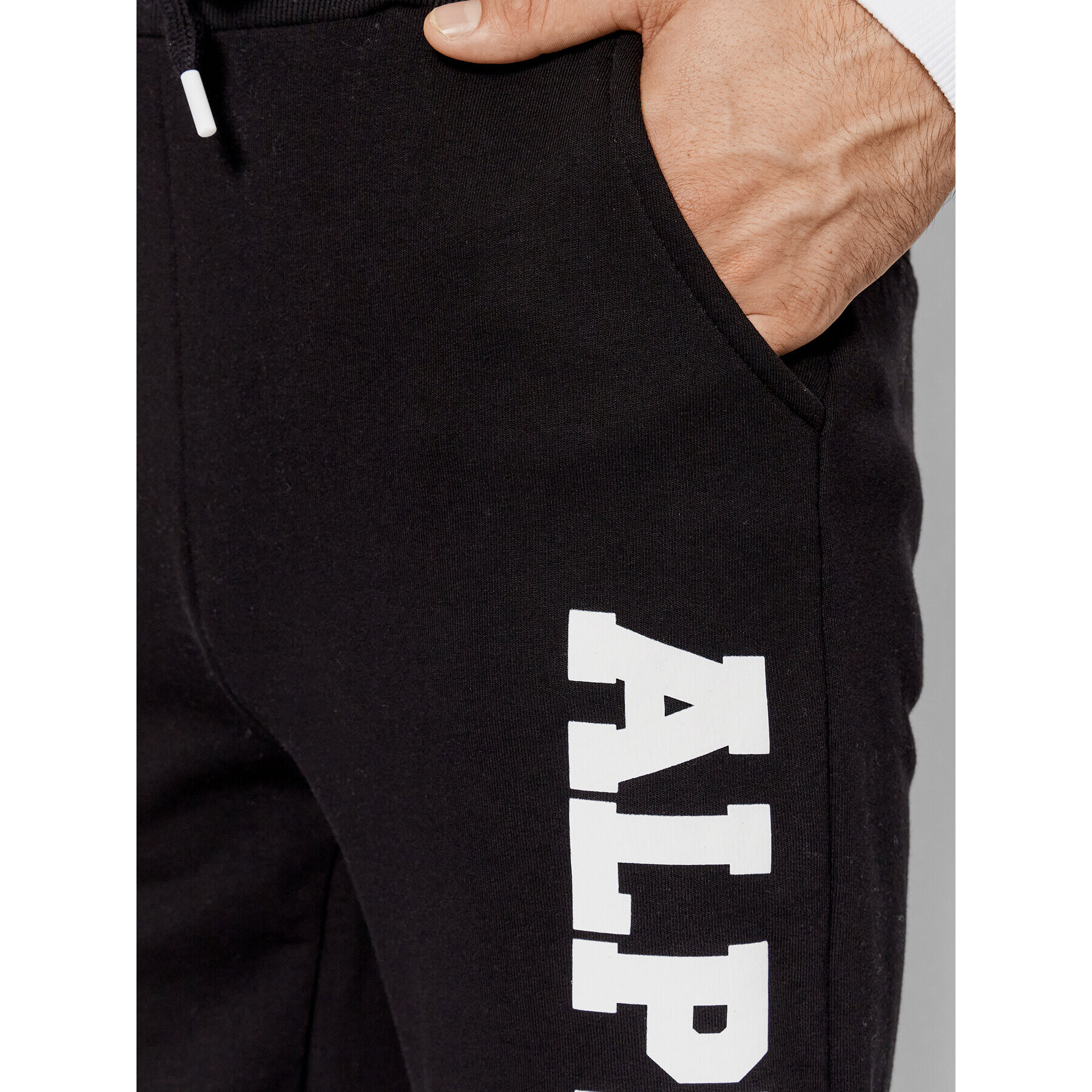 Alpha Industries Pantaloni trening Big Letters 126343 Negru Regular Fit - Pled.ro