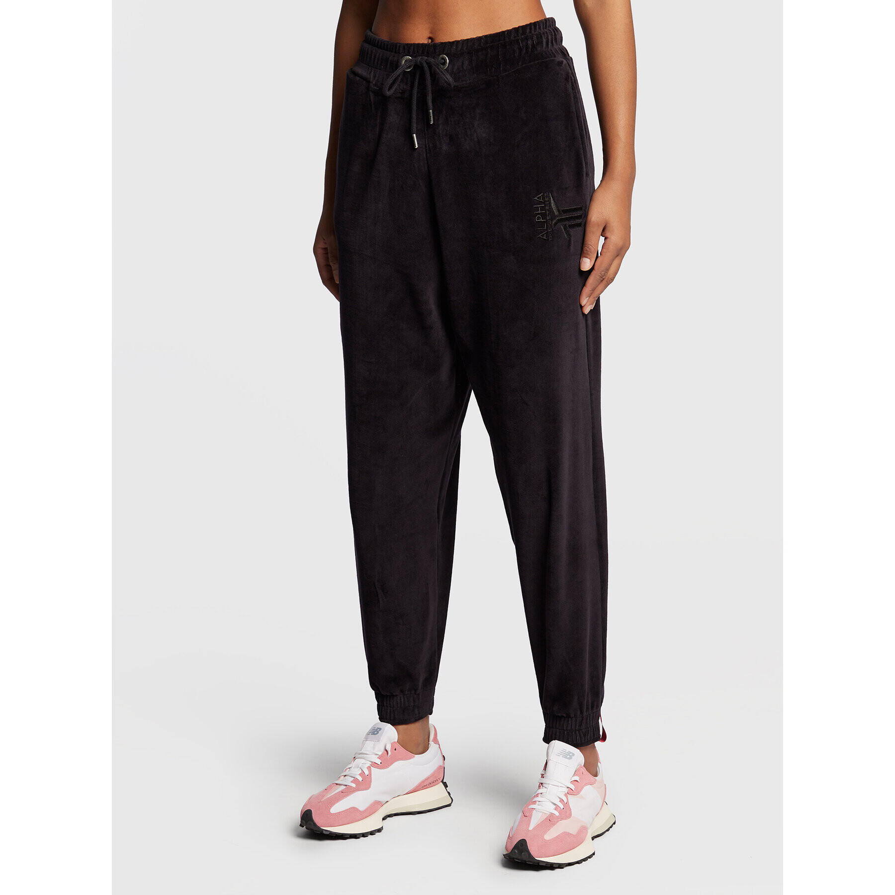 Alpha Industries Pantaloni trening Frottee 108050 Negru Regular Fit - Pled.ro