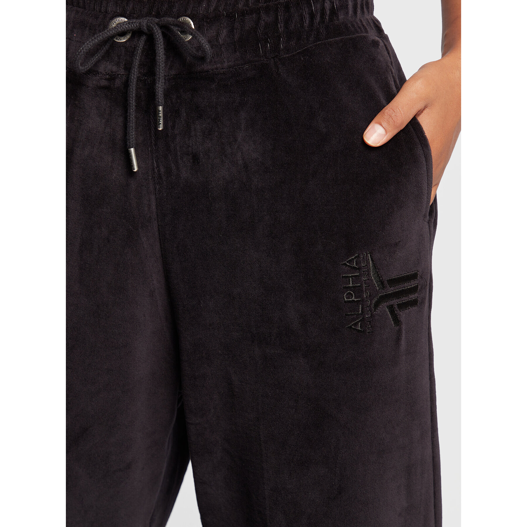 Alpha Industries Pantaloni trening Frottee 108050 Negru Regular Fit - Pled.ro