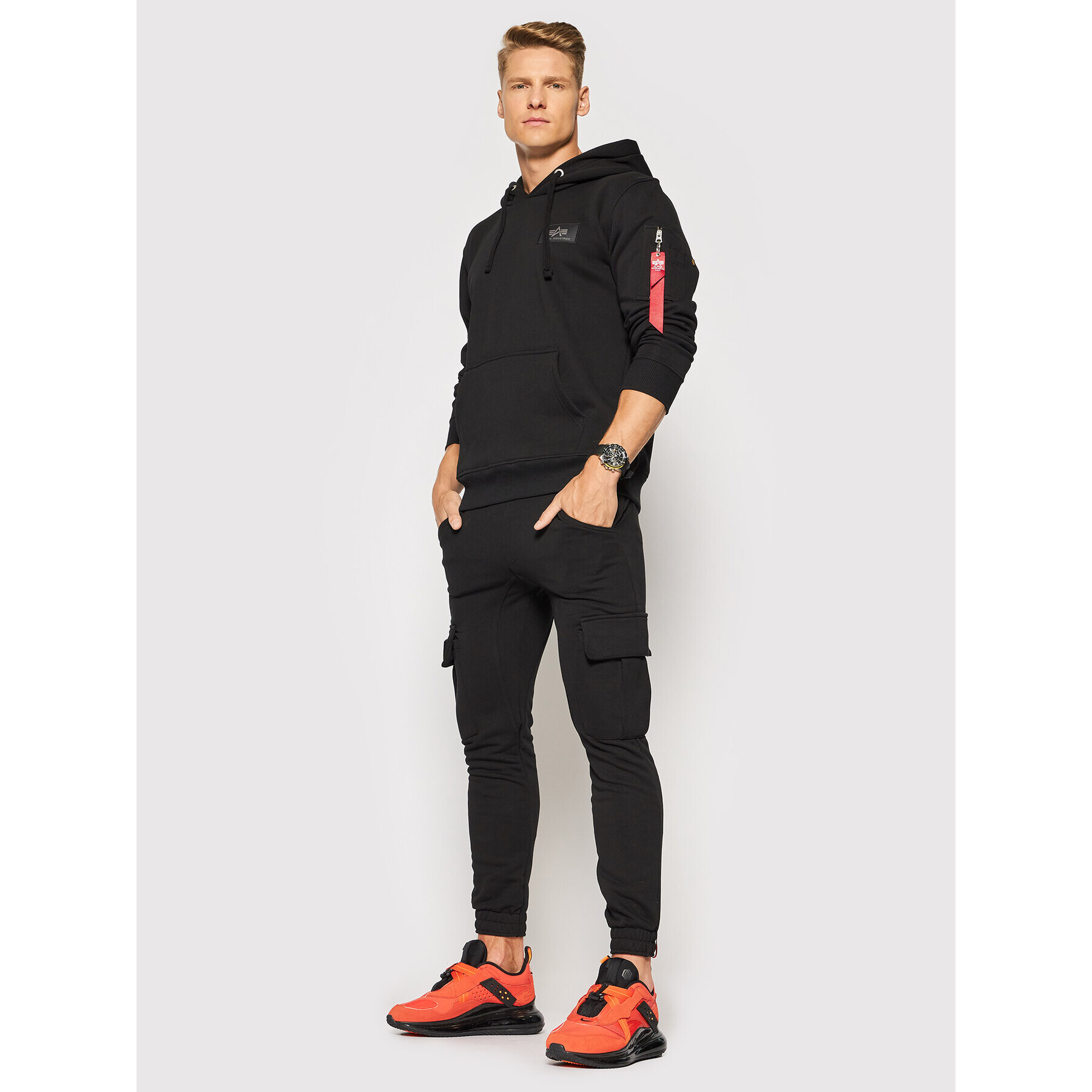 Alpha Industries Pantaloni trening Terry Jogger 116204 Negru Regular Fit - Pled.ro