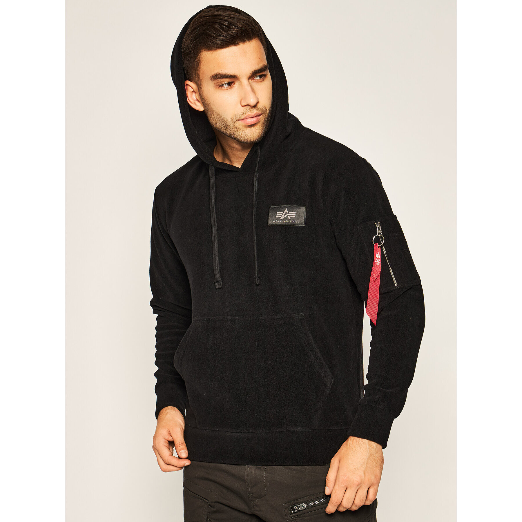 Alpha Industries Polar Polar Fleece 128345 Negru Regular Fit - Pled.ro