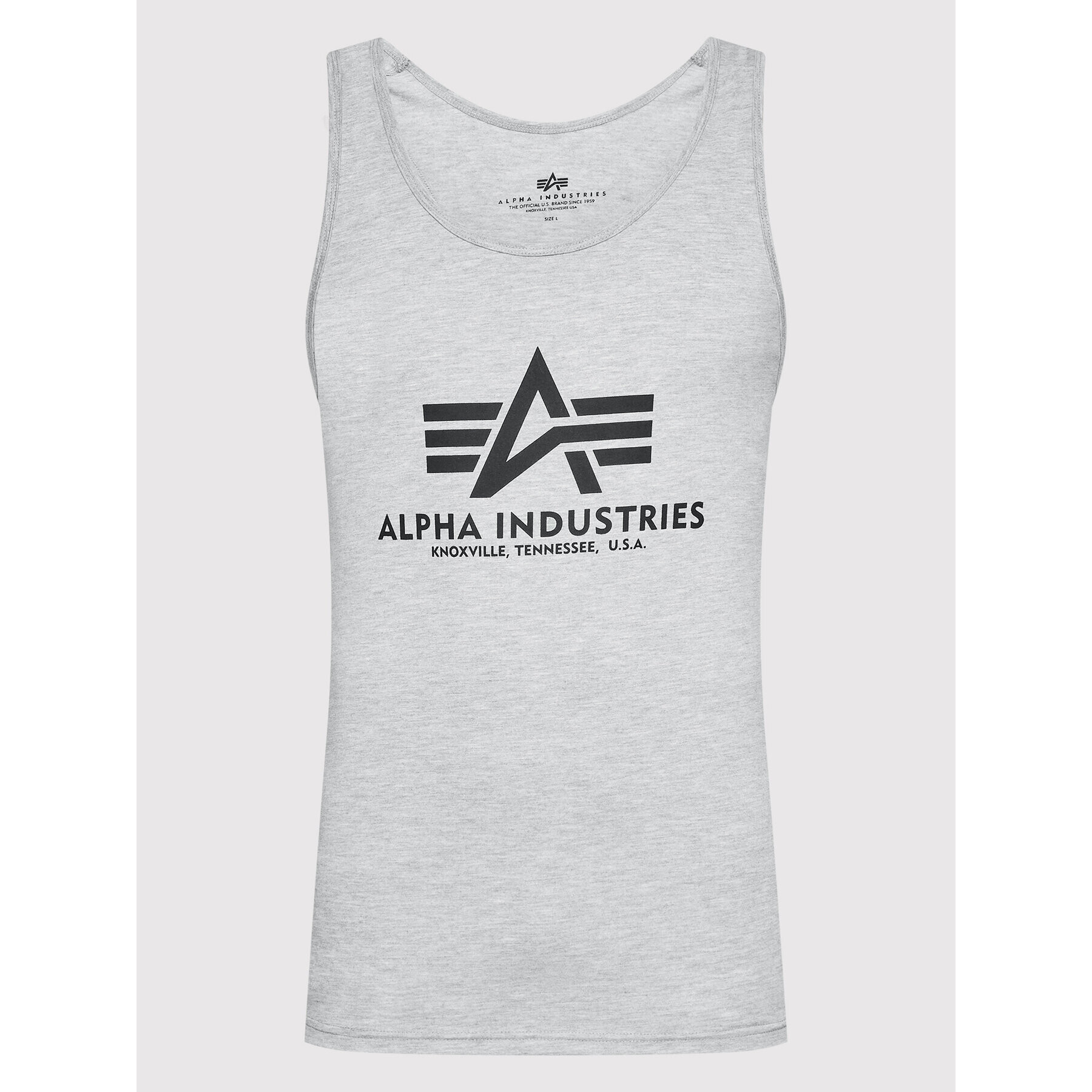 Alpha Industries Tank top Basic 116513 Gri Regular Fit - Pled.ro