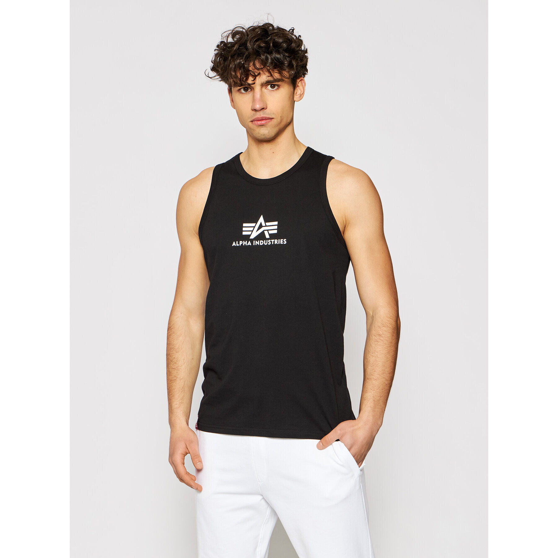 Alpha Industries Tank top Basic 126566 Negru Regular Fit - Pled.ro