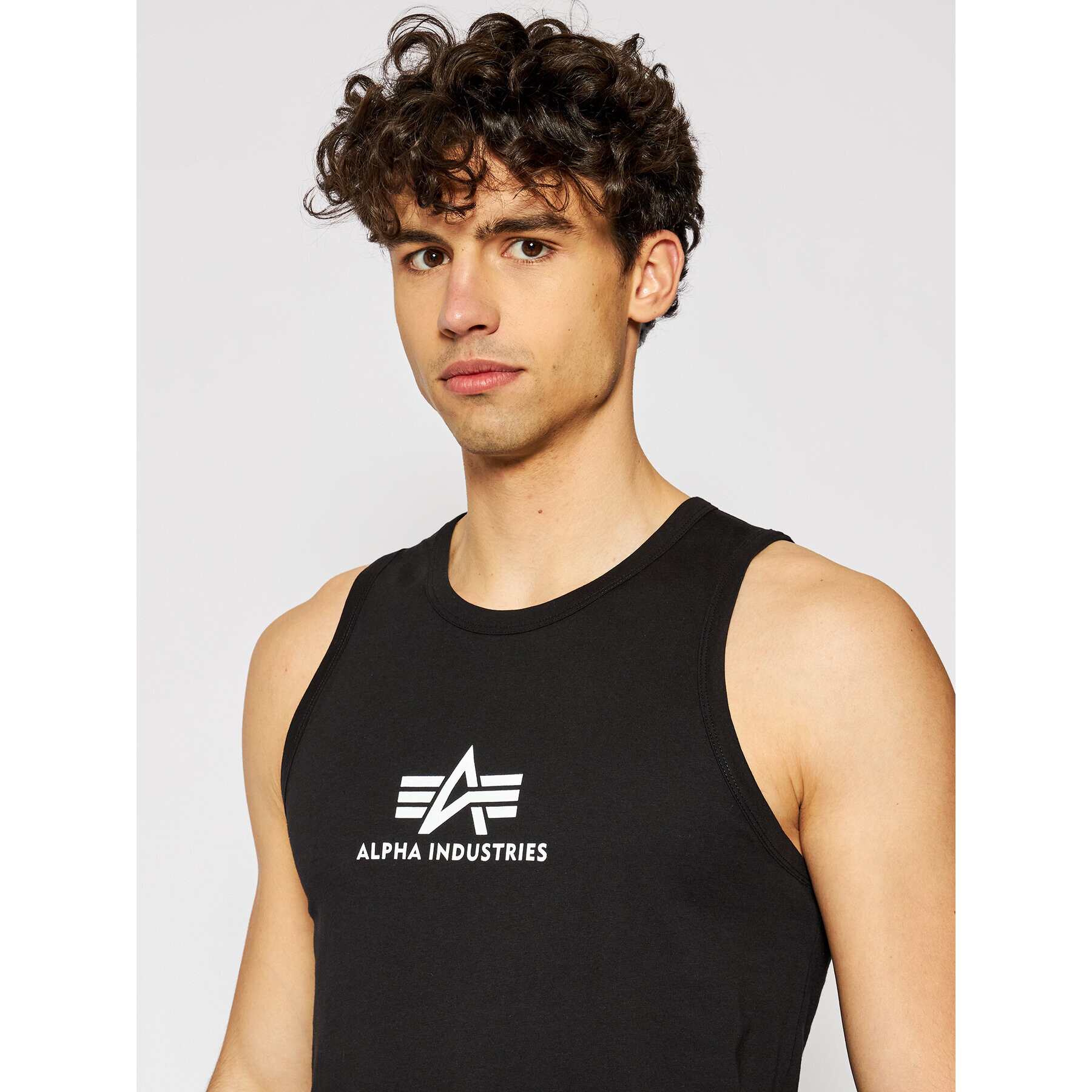 Alpha Industries Tank top Basic 126566 Negru Regular Fit - Pled.ro