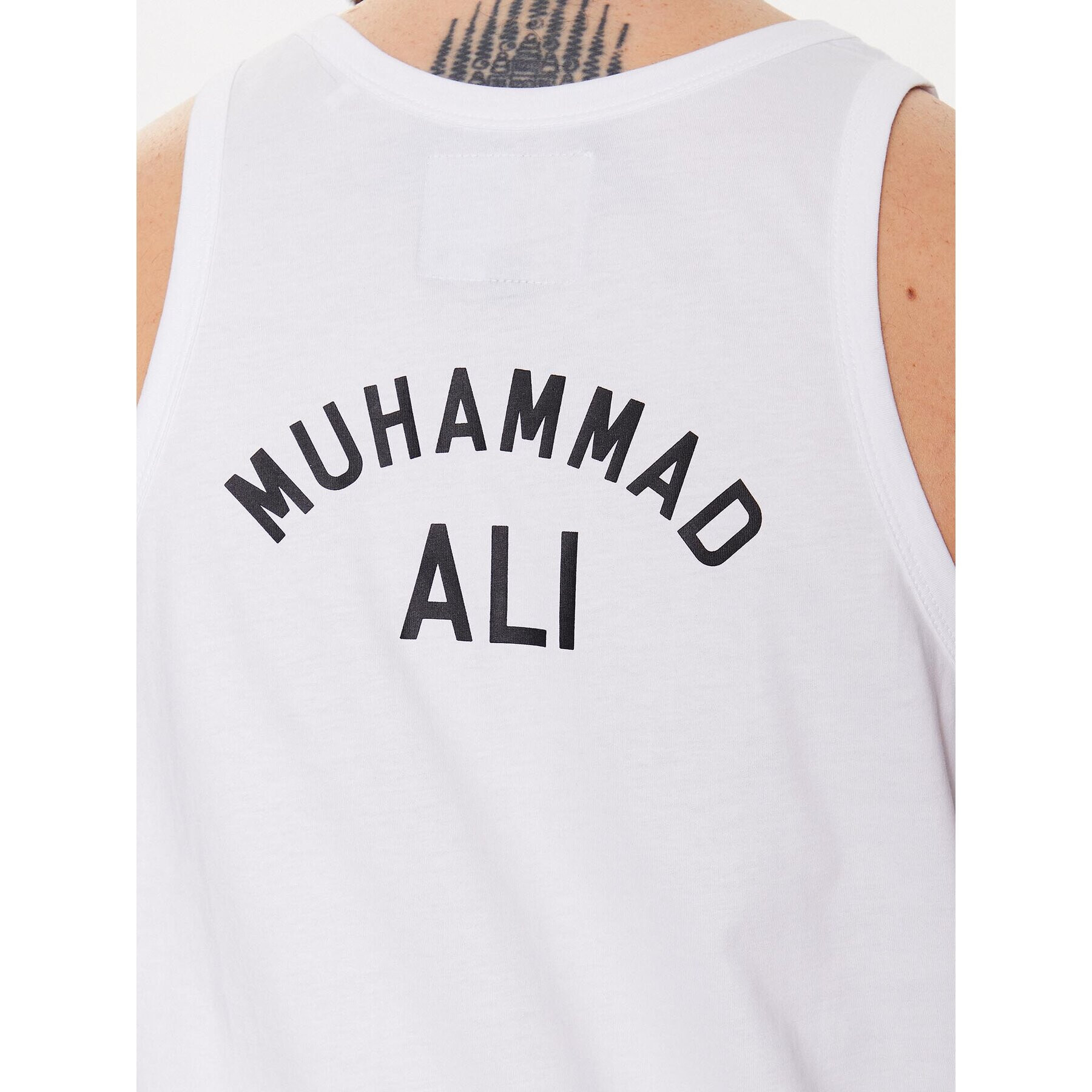 Alpha Industries Tank top Muhammad Ali 136563 Alb Regular Fit - Pled.ro