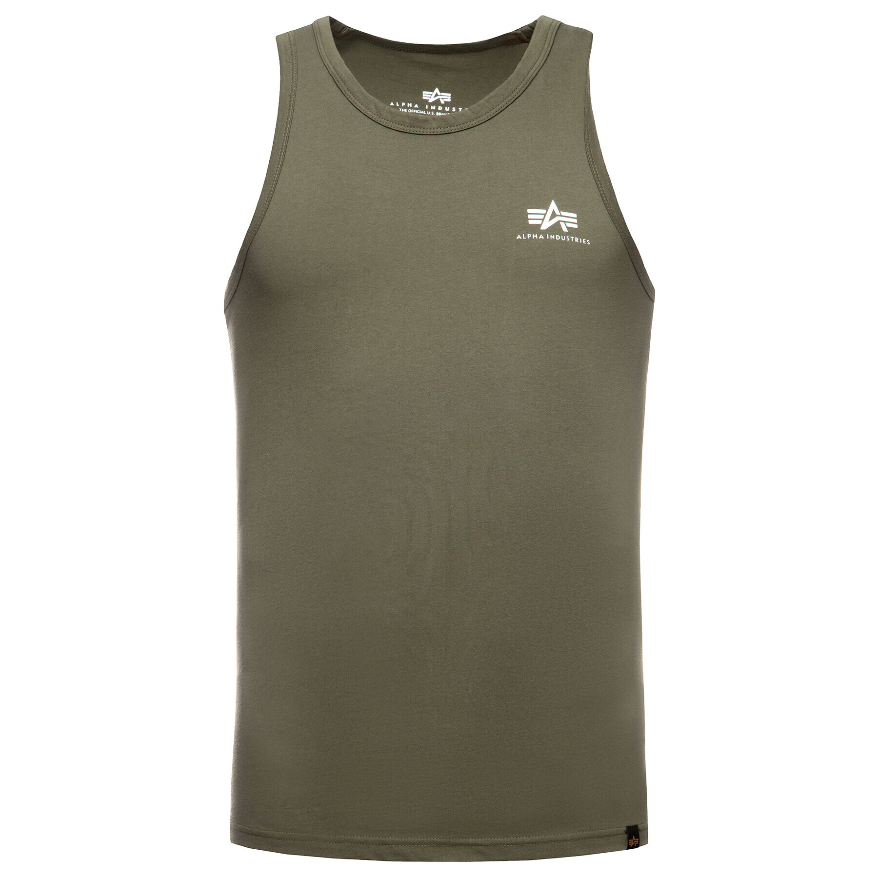 Alpha Industries Tank top Small Logo Tank 196541 Verde Regular Fit - Pled.ro