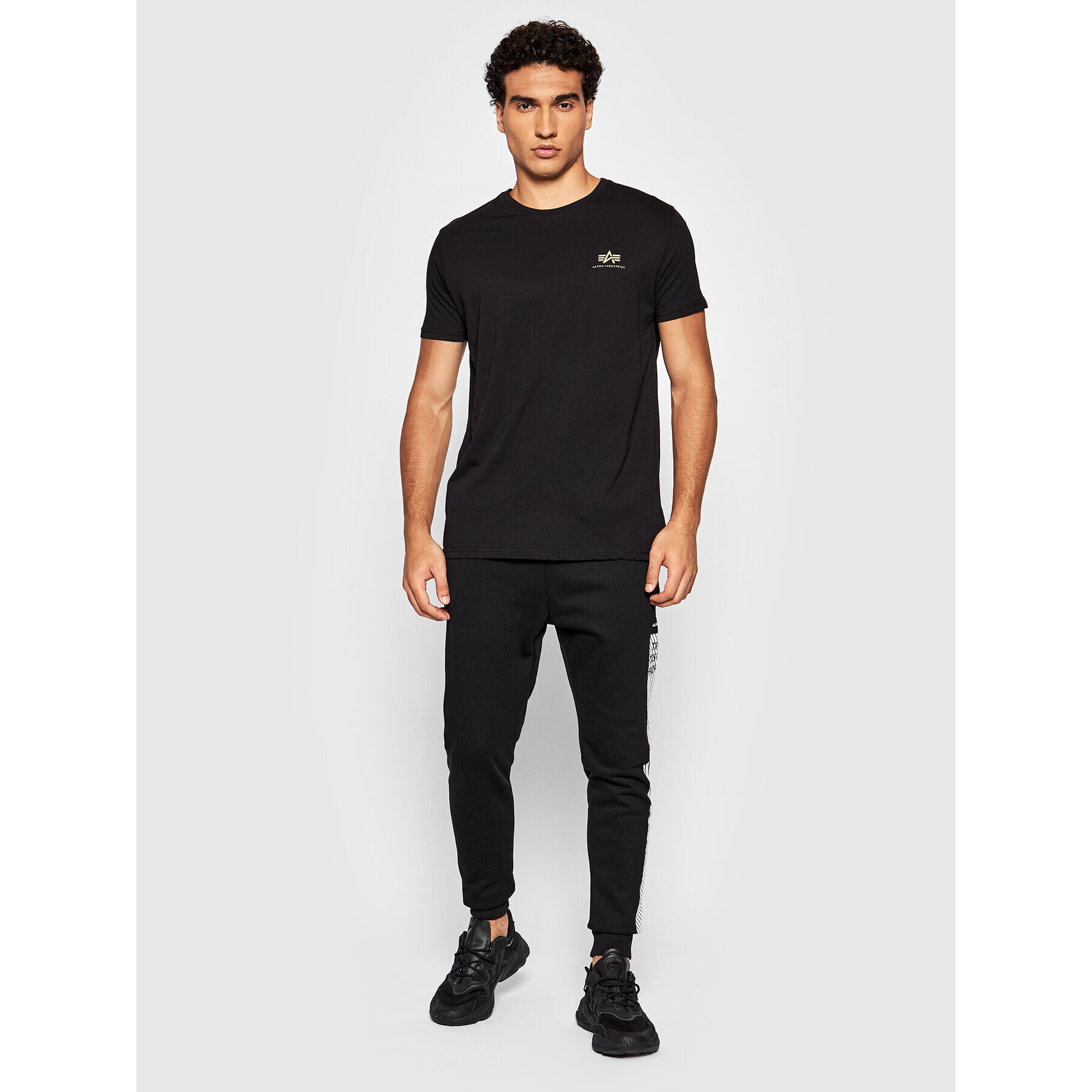 Alpha Industries Tricou Backprint 128507CP Negru Regular Fit - Pled.ro