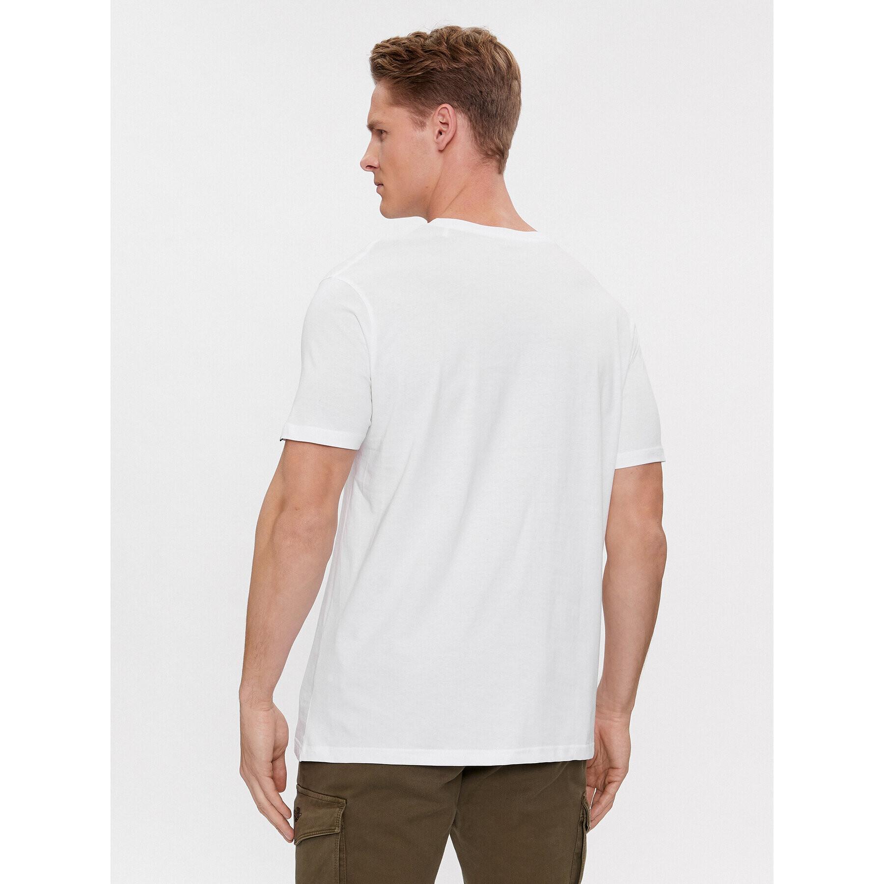 Alpha Industries Tricou Basic 100501 Alb Regular Fit - Pled.ro