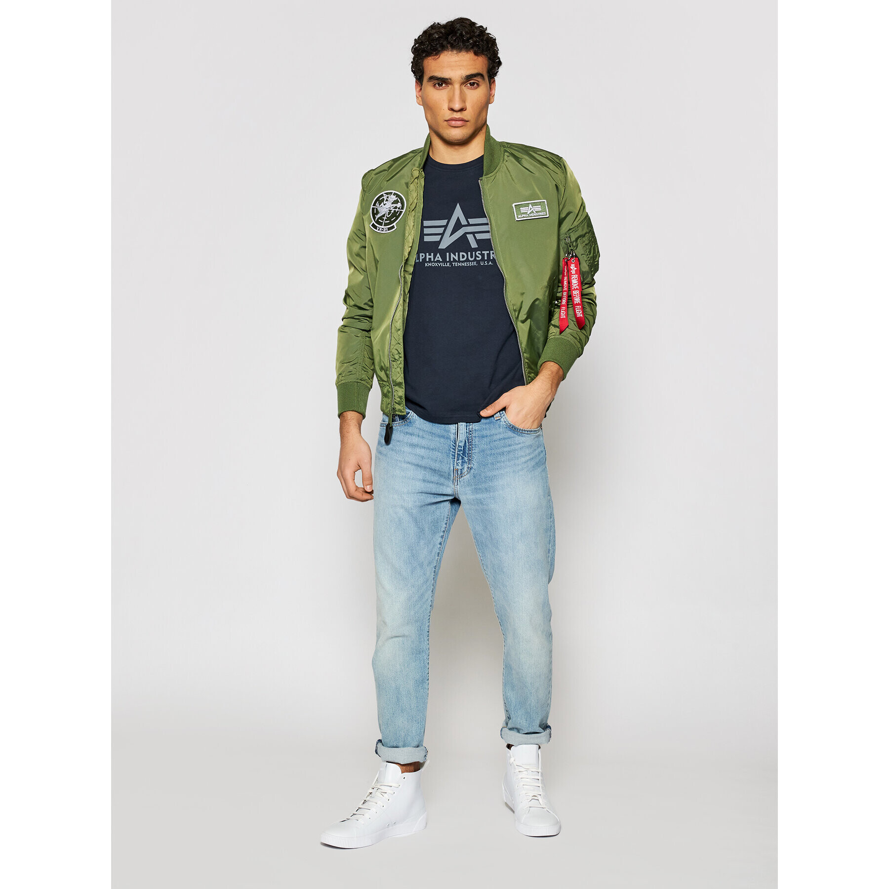 Alpha Industries Tricou Basic 100501 Bleumarin Regular Fit - Pled.ro