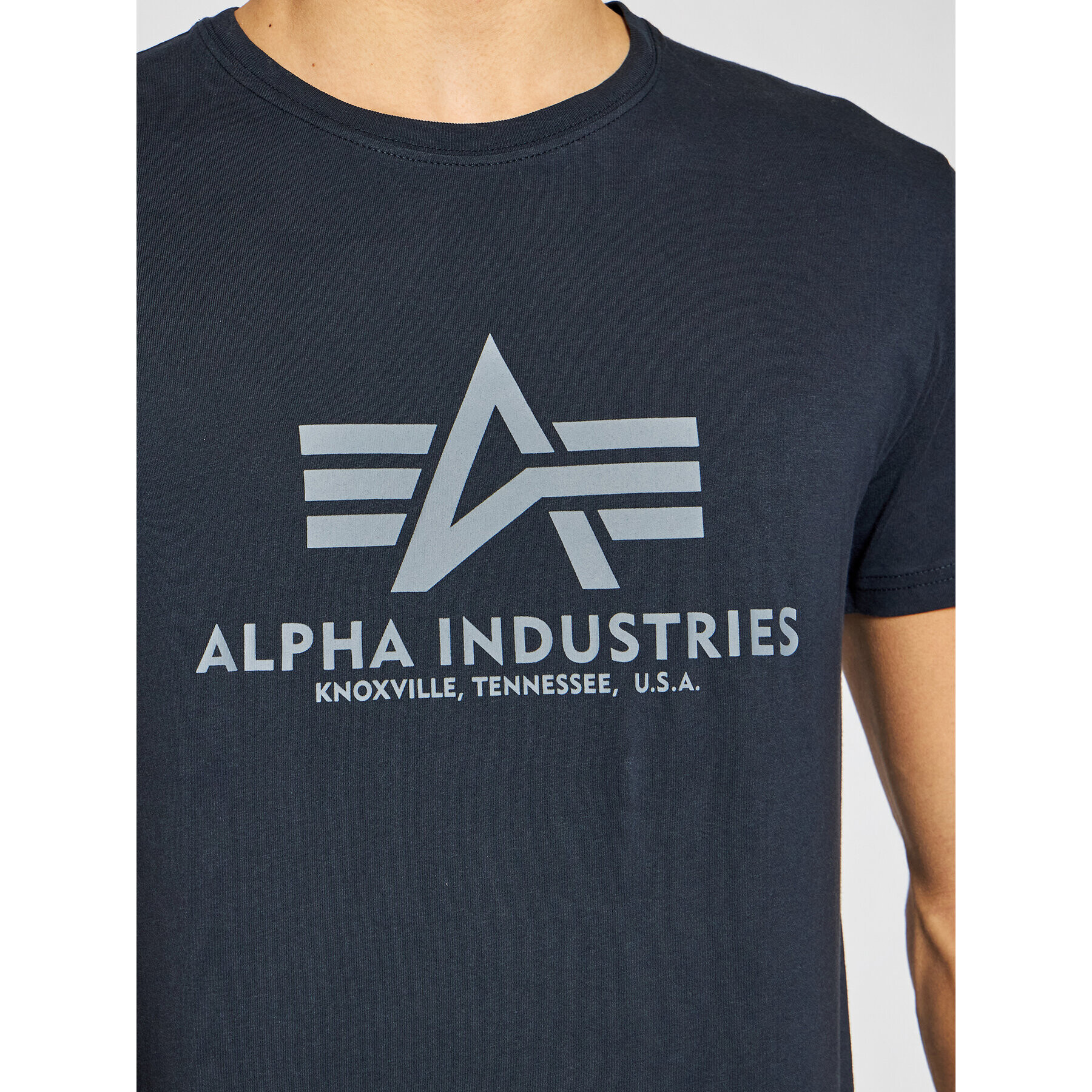 Alpha Industries Tricou Basic 100501 Bleumarin Regular Fit - Pled.ro