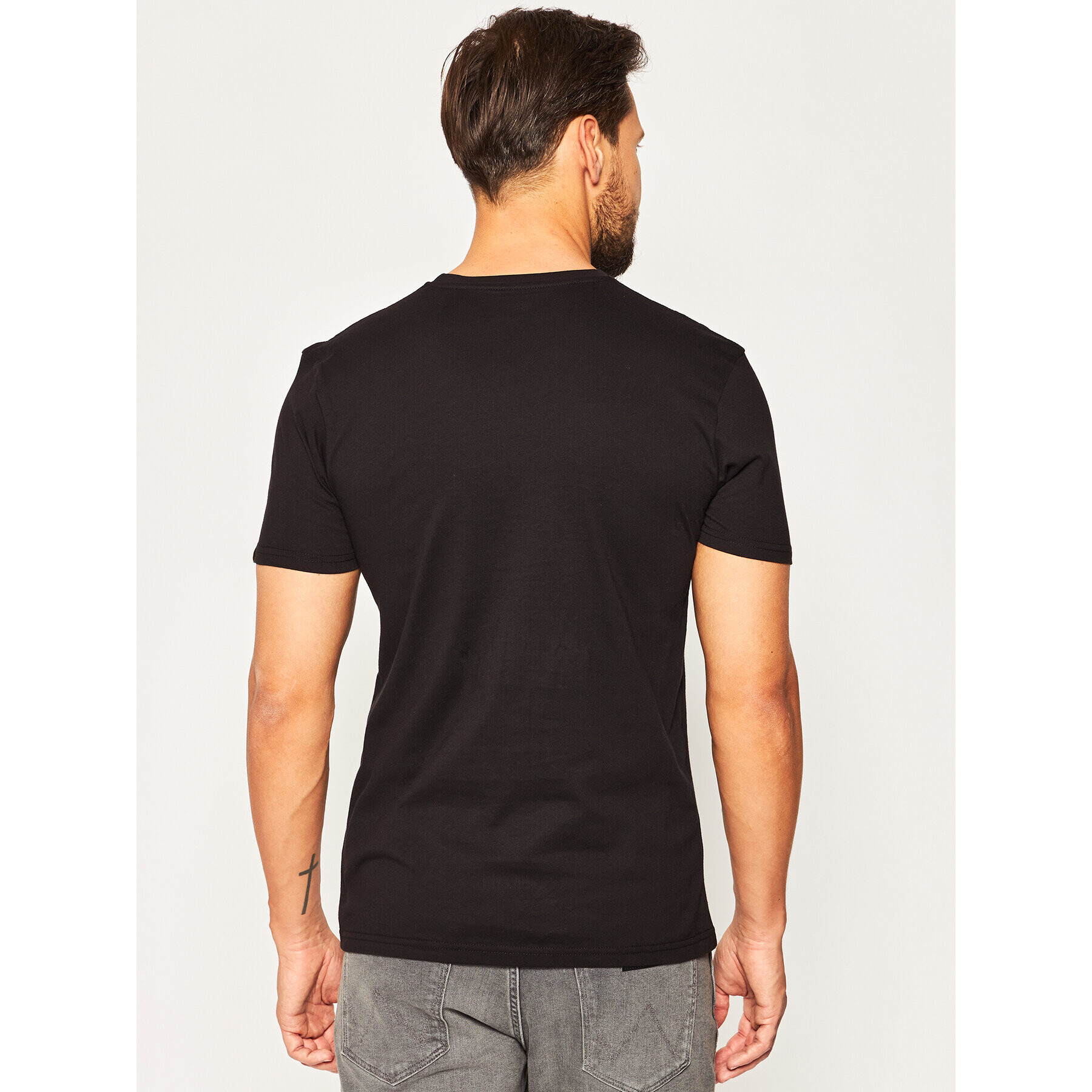 Alpha Industries Tricou Basic T-Shirt 100501 Negru Regular Fit - Pled.ro