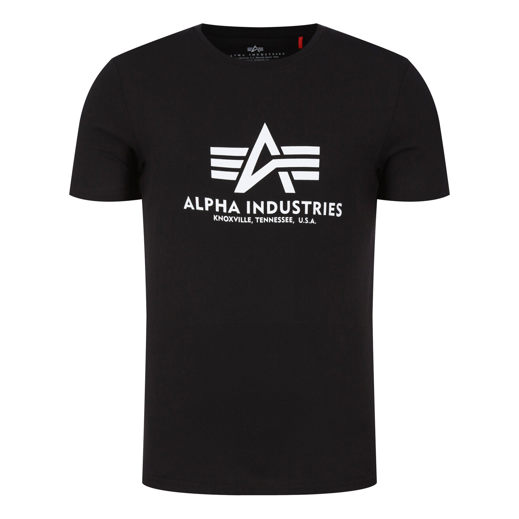 Alpha Industries Tricou Basic T-Shirt 100501 Negru Regular Fit - Pled.ro