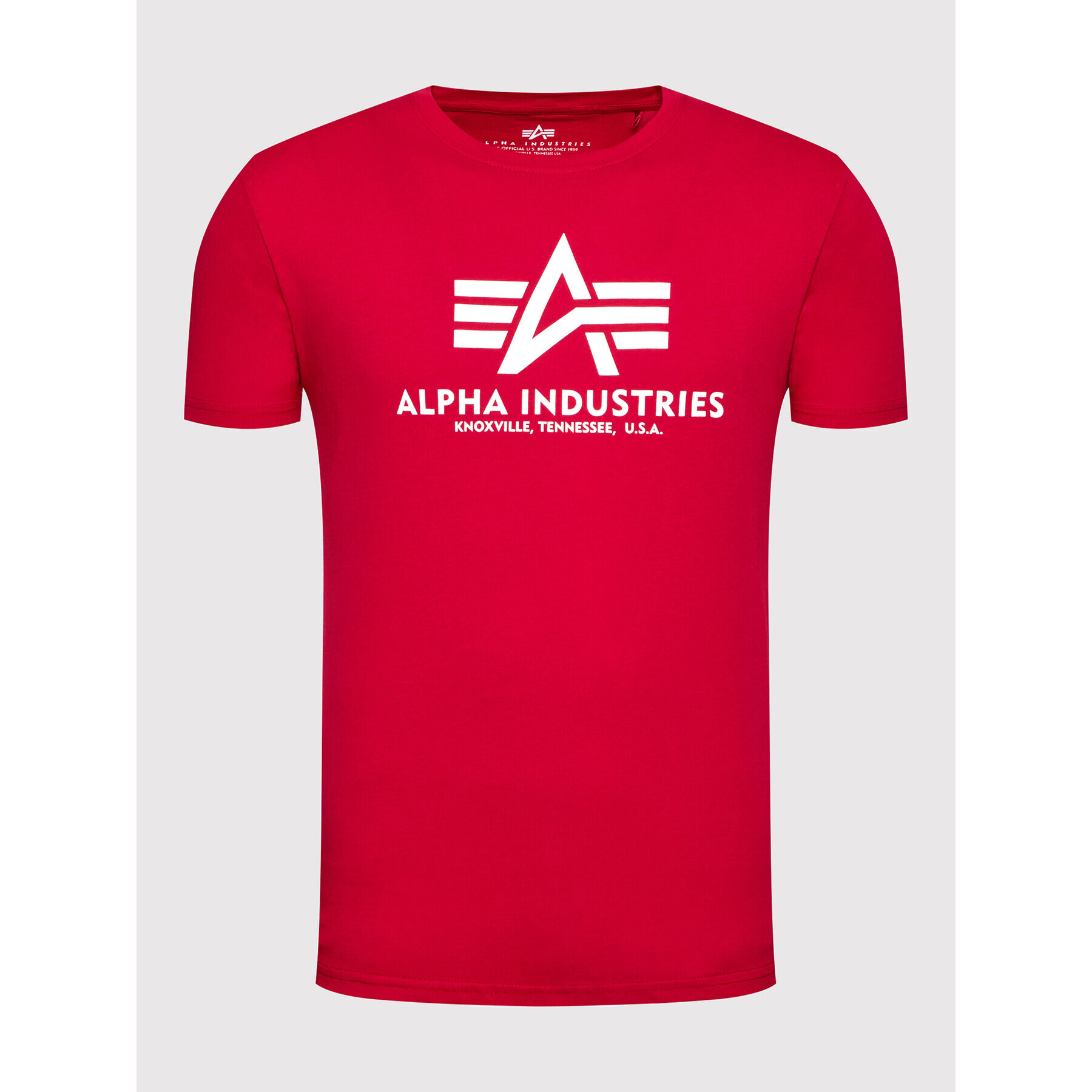 Alpha Industries Tricou Basic 100501 Roșu Regular Fit - Pled.ro