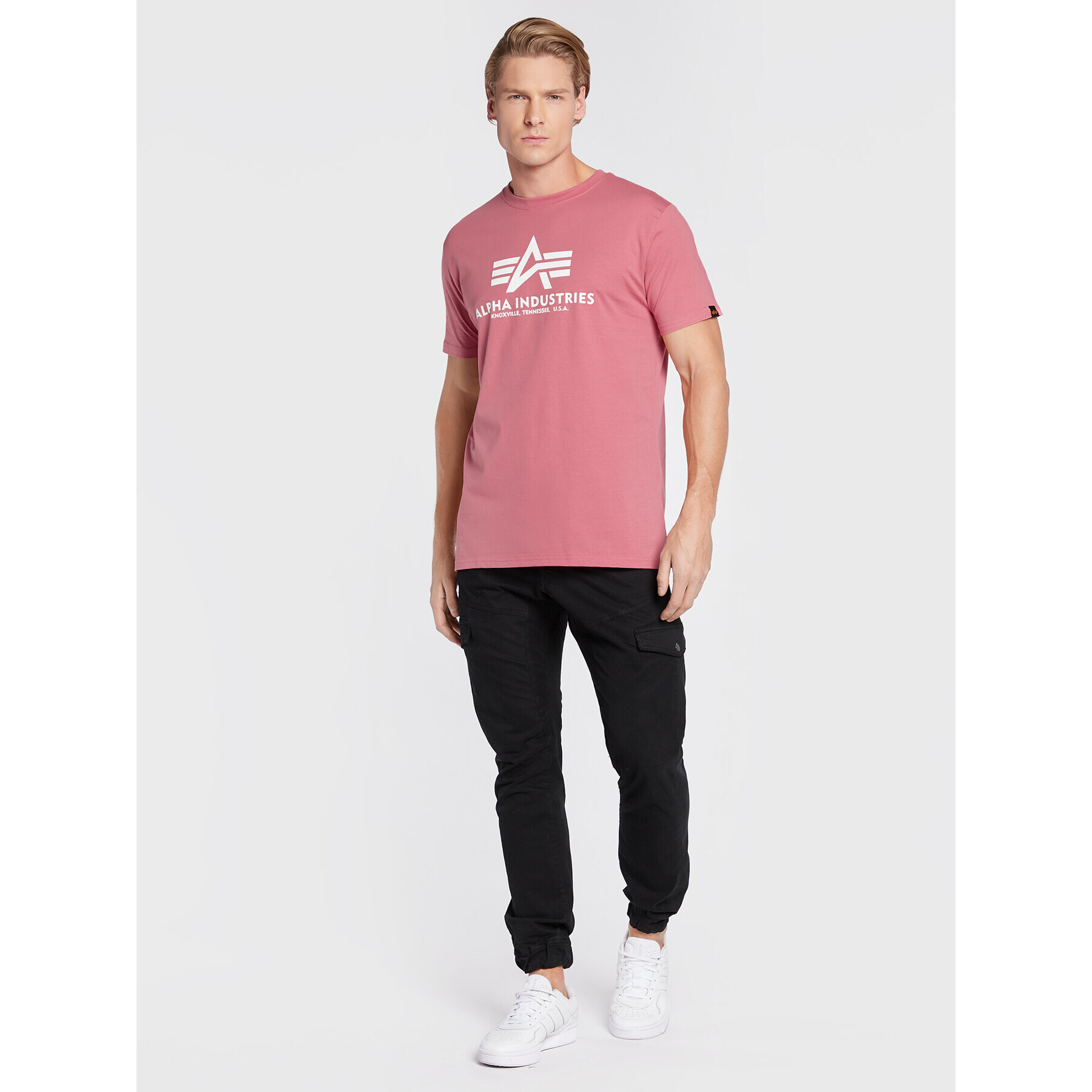 Alpha Industries Tricou Basic 100501 Roz Regular Fit - Pled.ro