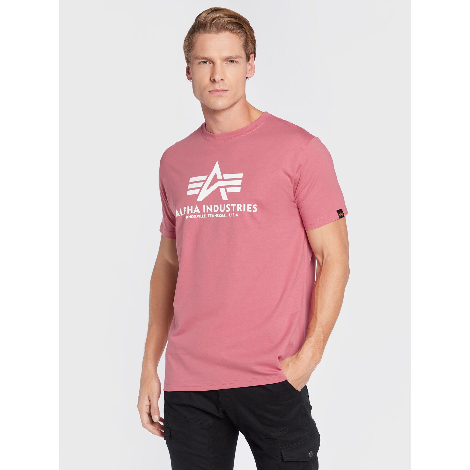 Alpha Industries Tricou Basic 100501 Roz Regular Fit - Pled.ro