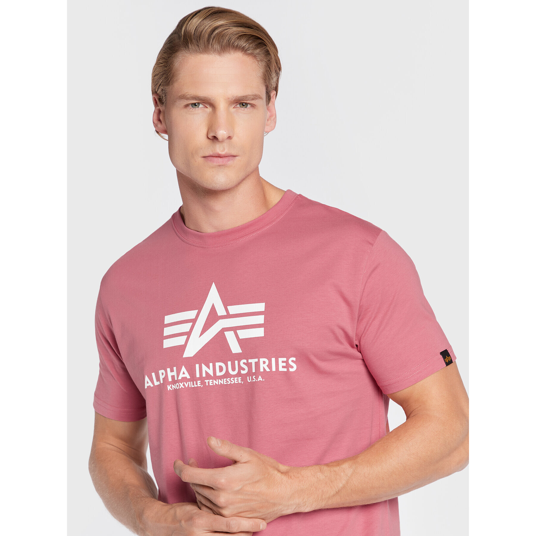 Alpha Industries Tricou Basic 100501 Roz Regular Fit - Pled.ro