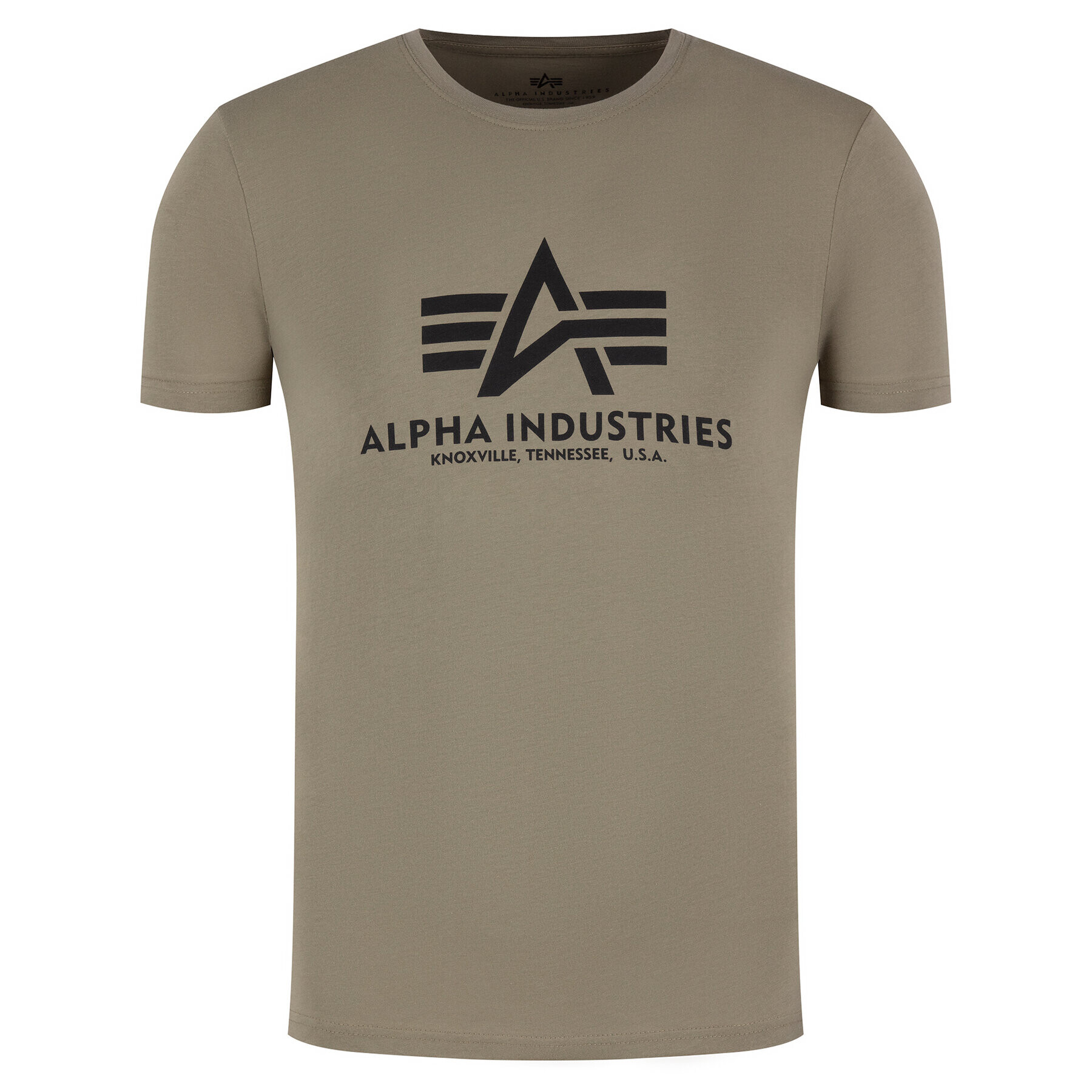 Alpha Industries Tricou Basic 100501 Verde Regular Fit - Pled.ro