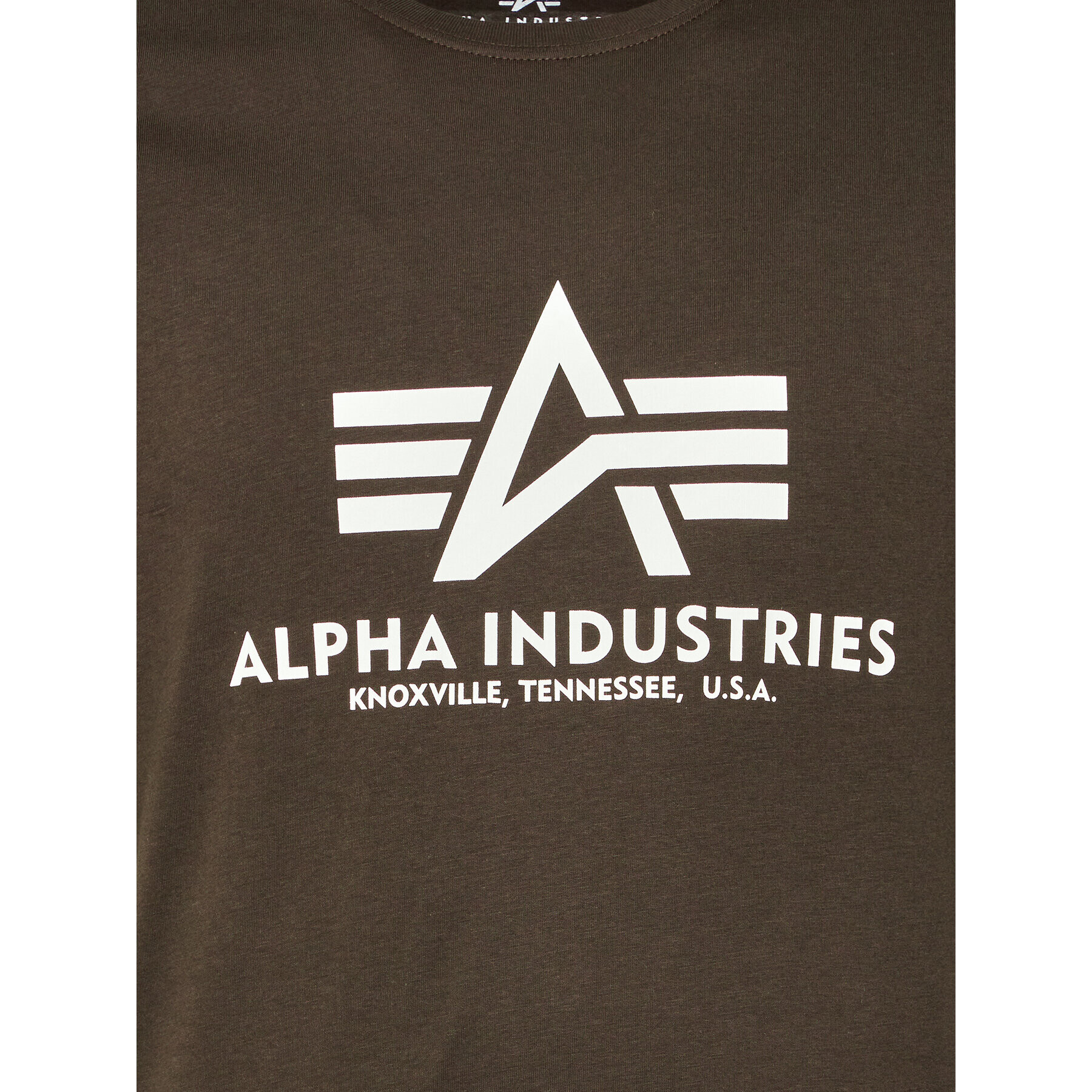 Alpha Industries Tricou Basic 100501 Verde Regular Fit - Pled.ro