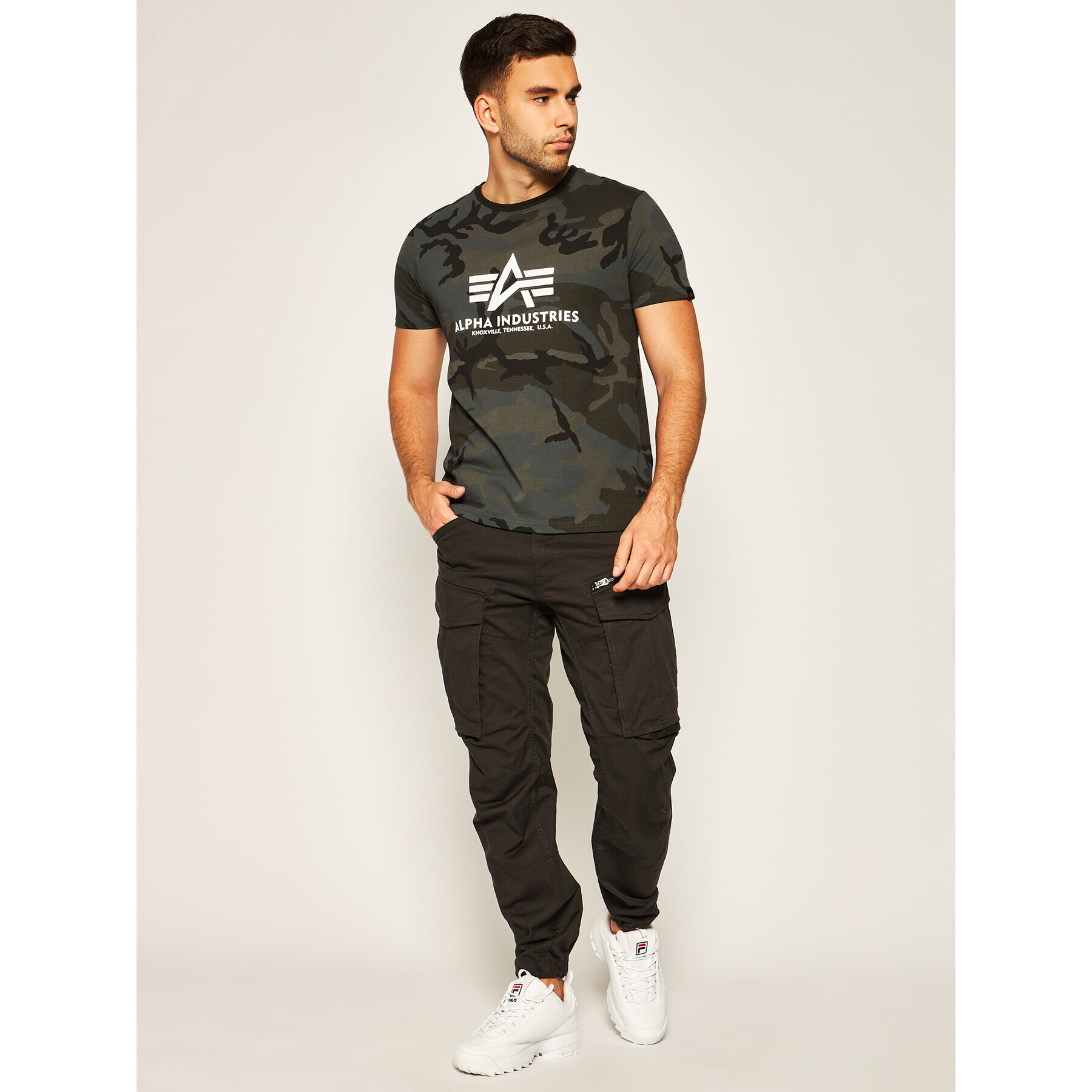 Alpha Industries Tricou Basic 100501C Gri Regular Fit - Pled.ro