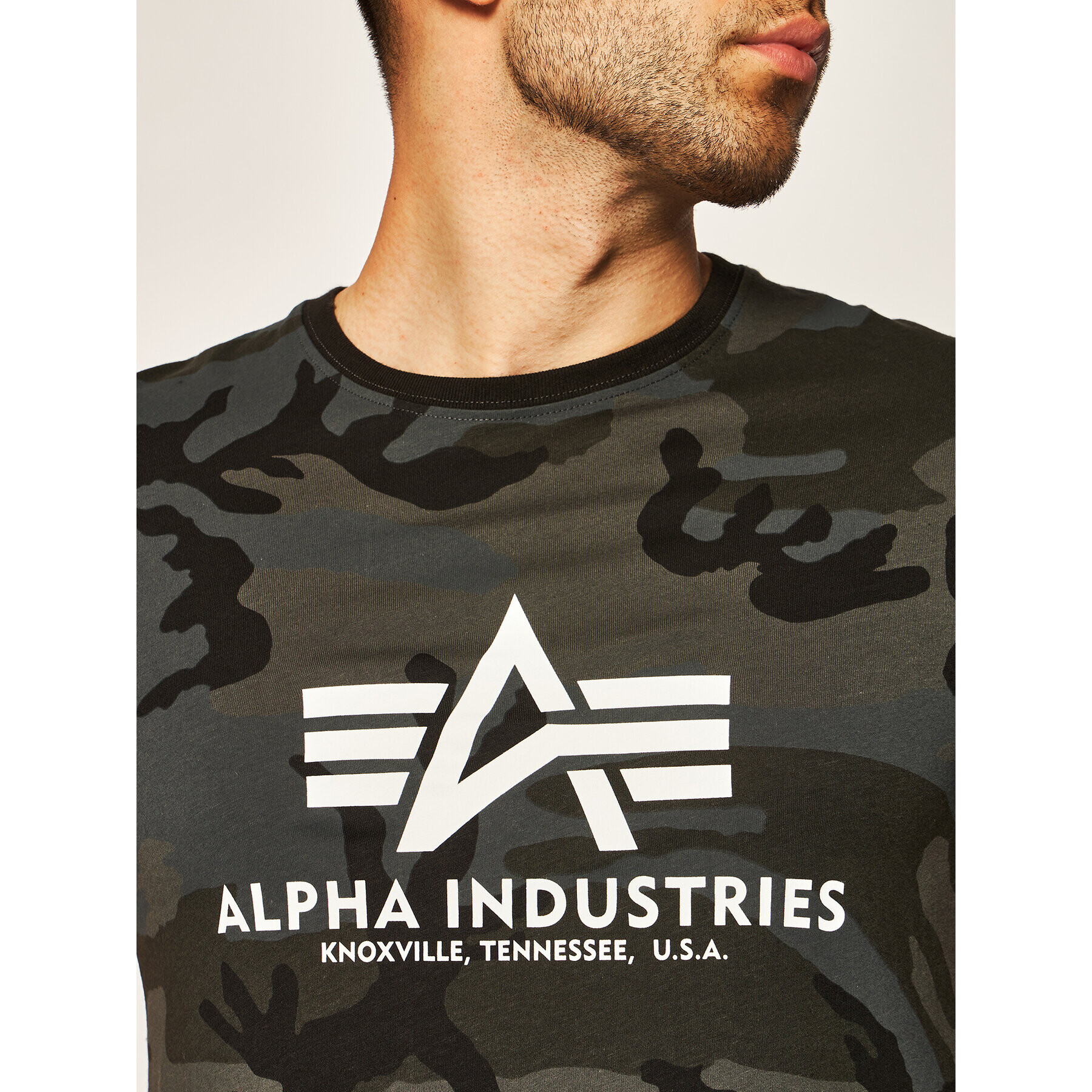 Alpha Industries Tricou Basic 100501C Gri Regular Fit - Pled.ro