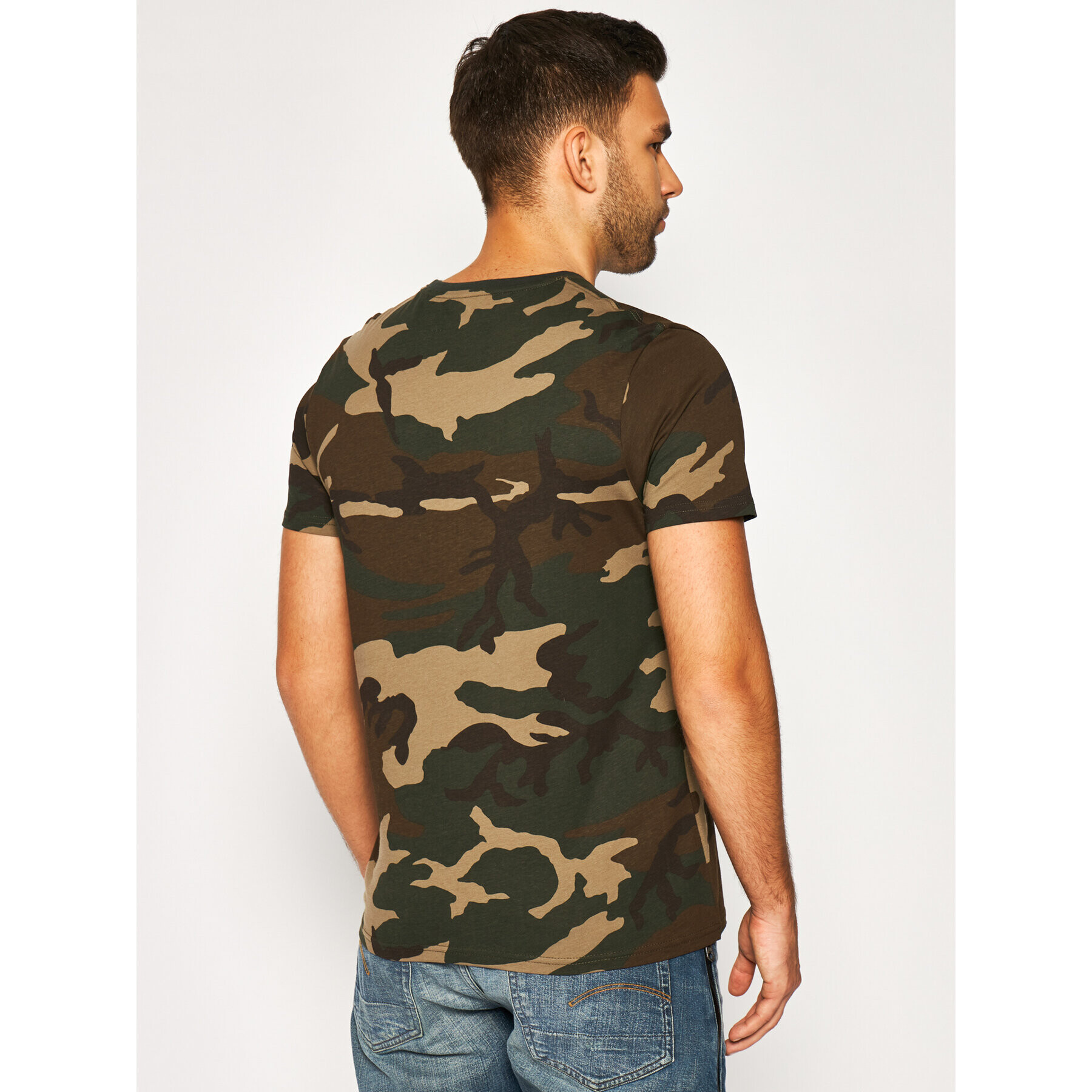 Alpha Industries Tricou Basic 100501C Verde Regular Fit - Pled.ro