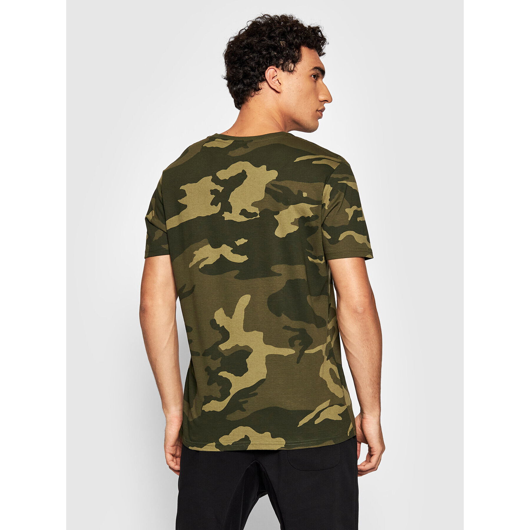 Alpha Industries Tricou Basic 100501C Verde Regular Fit - Pled.ro