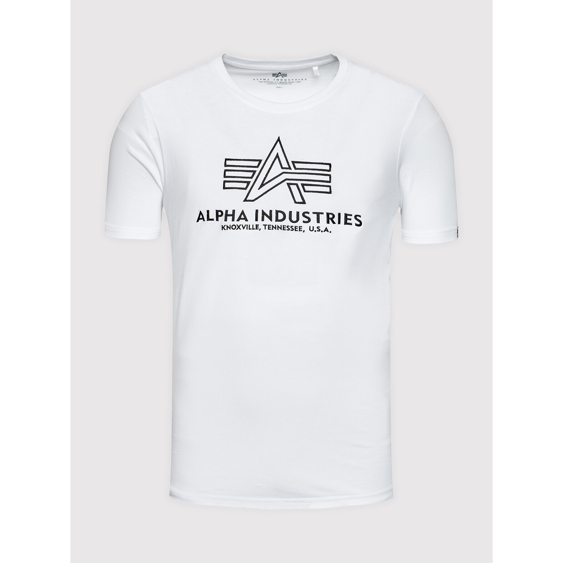 Alpha Industries Tricou Basic 118505 Alb Regular Fit - Pled.ro