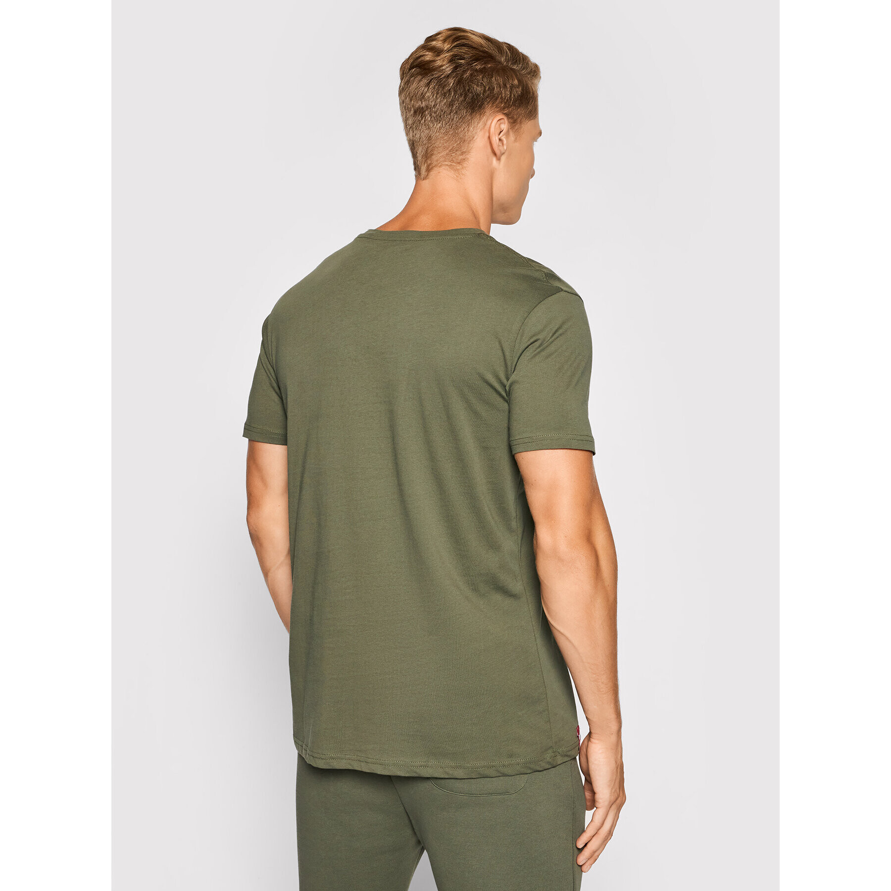 Alpha Industries Tricou Basic 118505 Verde Regular Fit - Pled.ro