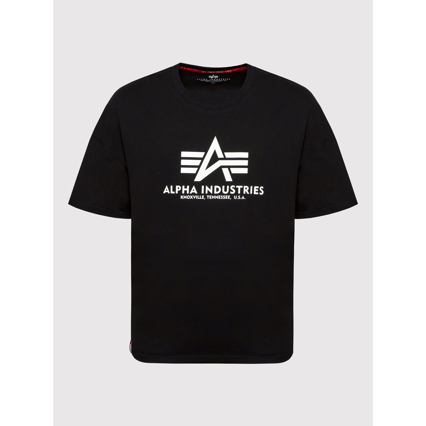 Alpha Industries Tricou Basic Heavy 116514 Negru Oversize - Pled.ro