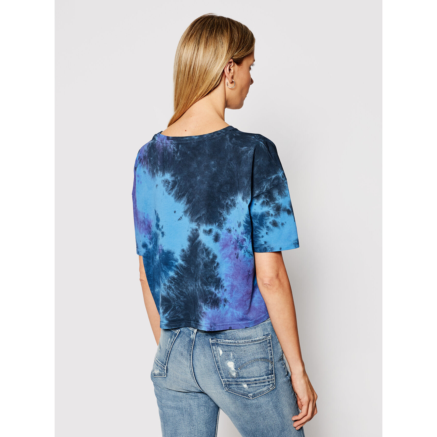 Alpha Industries Tricou Basic T Batik Cos 116083 Bleumarin Oversize - Pled.ro