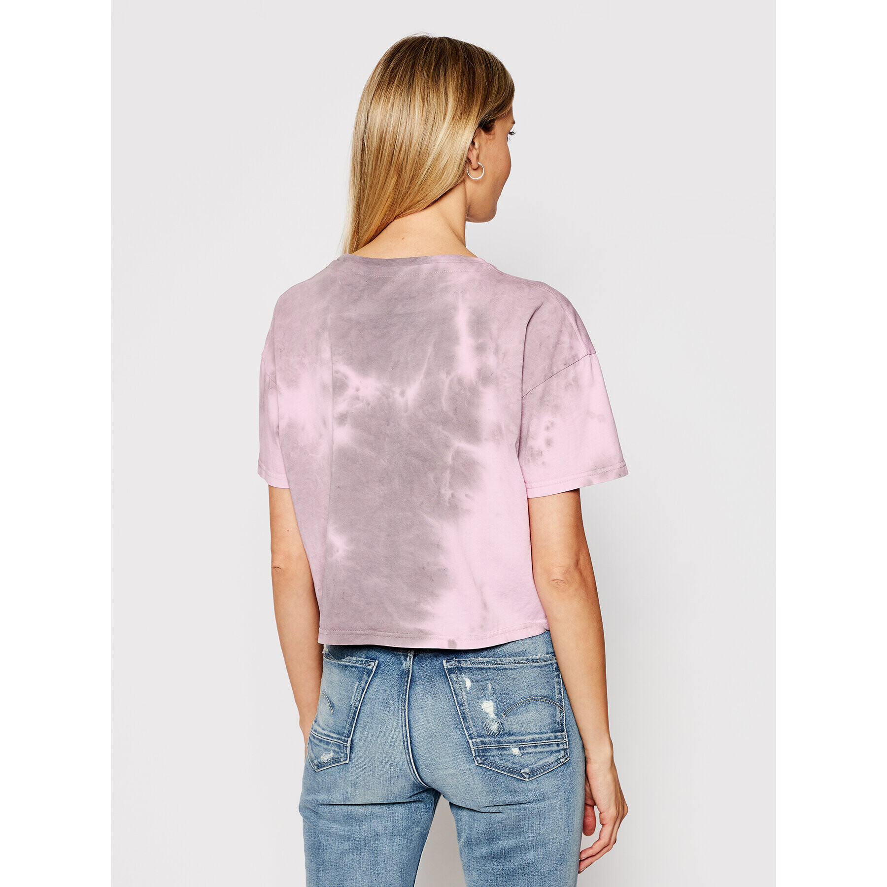 Alpha Industries Tricou Basic T Batik Cos 116083 Roz Oversize - Pled.ro