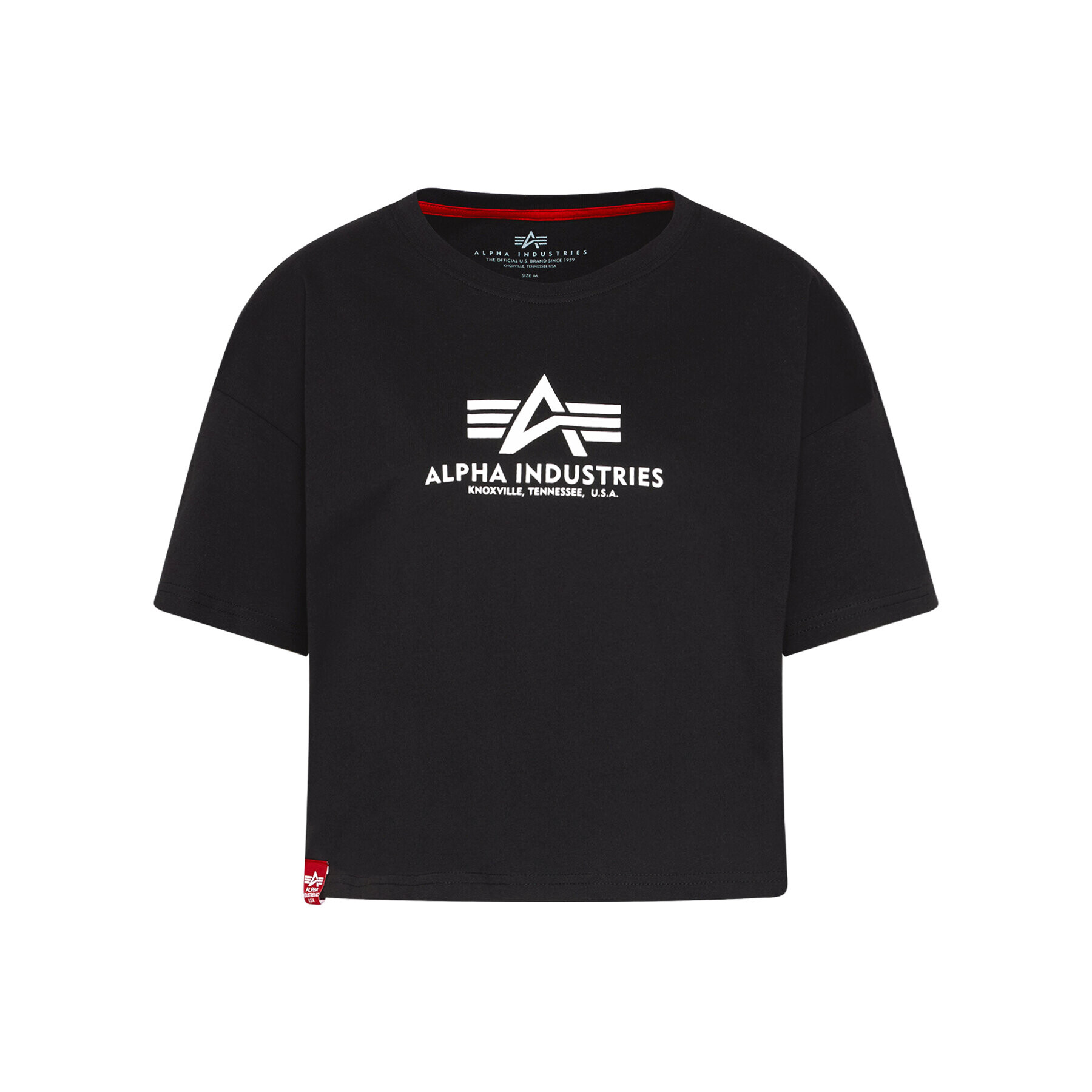 Alpha Industries Tricou Basic T Cos 116050 Negru Oversize - Pled.ro