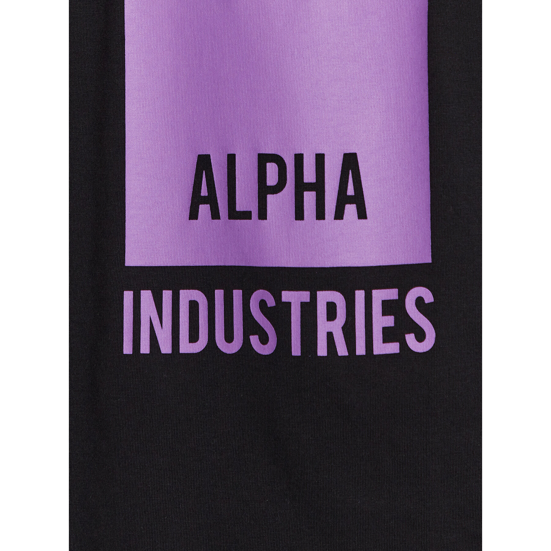 Alpha Industries Tricou Block Logo T 126547 Negru Regular Fit - Pled.ro