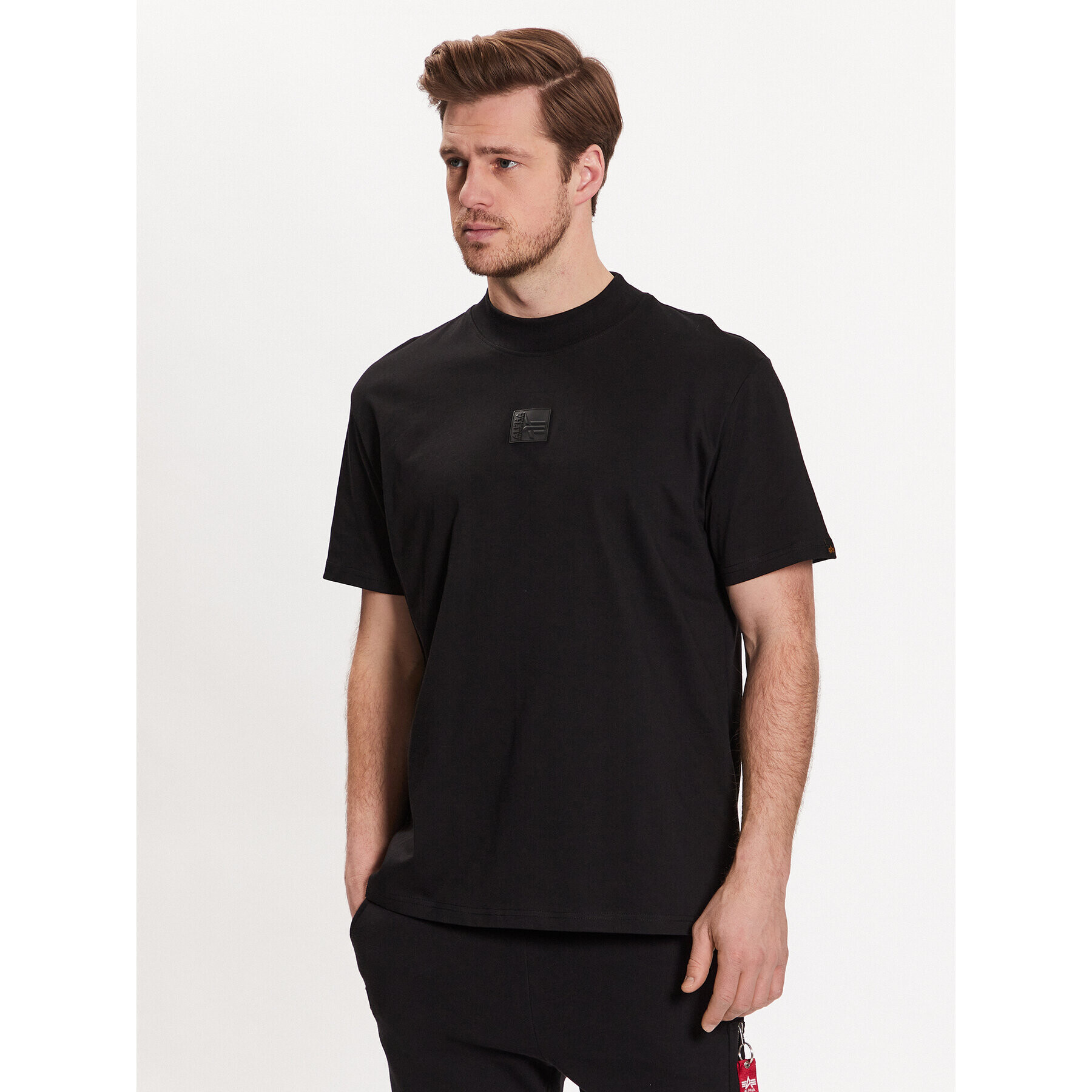 Alpha Industries Tricou Label T HC 136511 Negru Oversize - Pled.ro