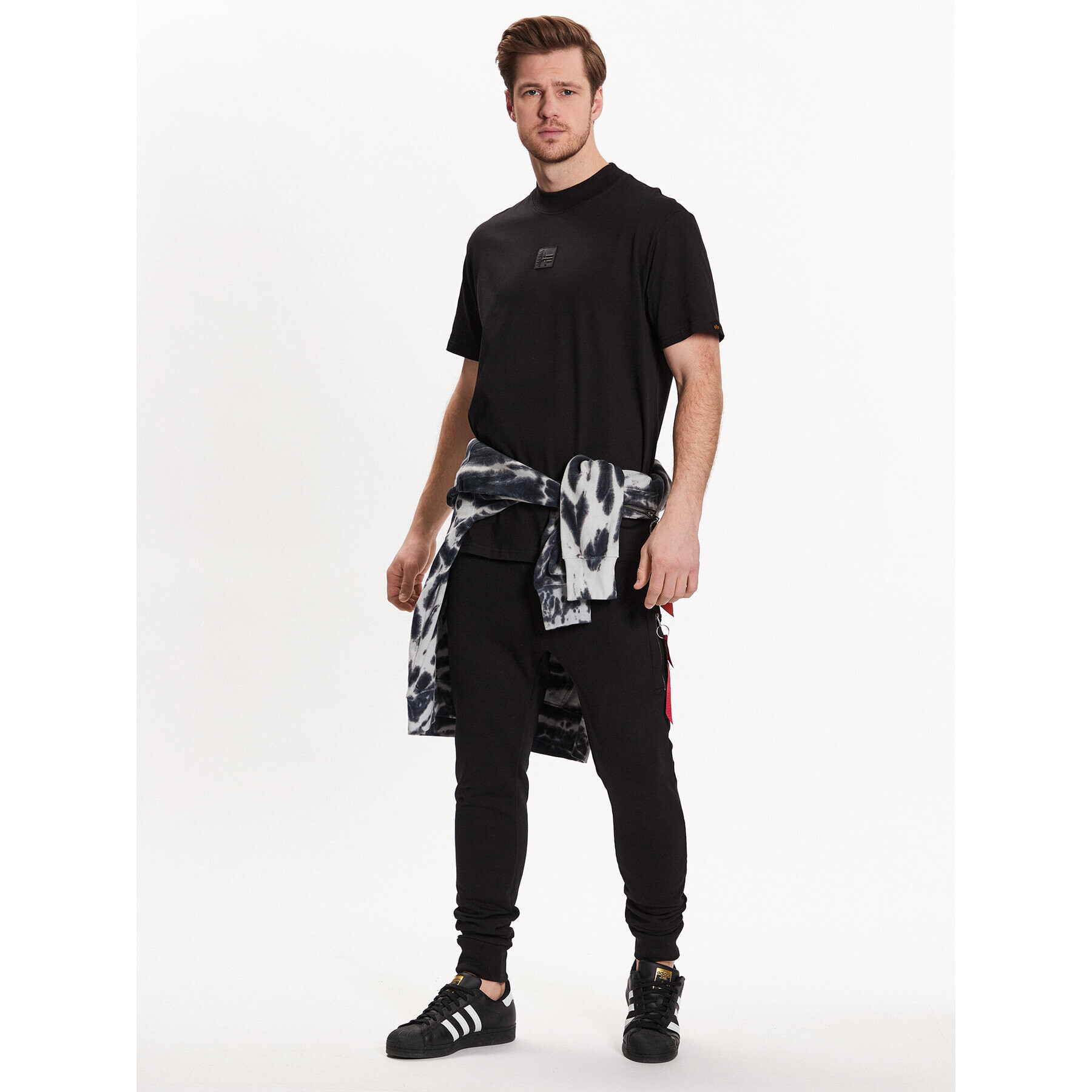 Alpha Industries Tricou Label T HC 136511 Negru Oversize - Pled.ro