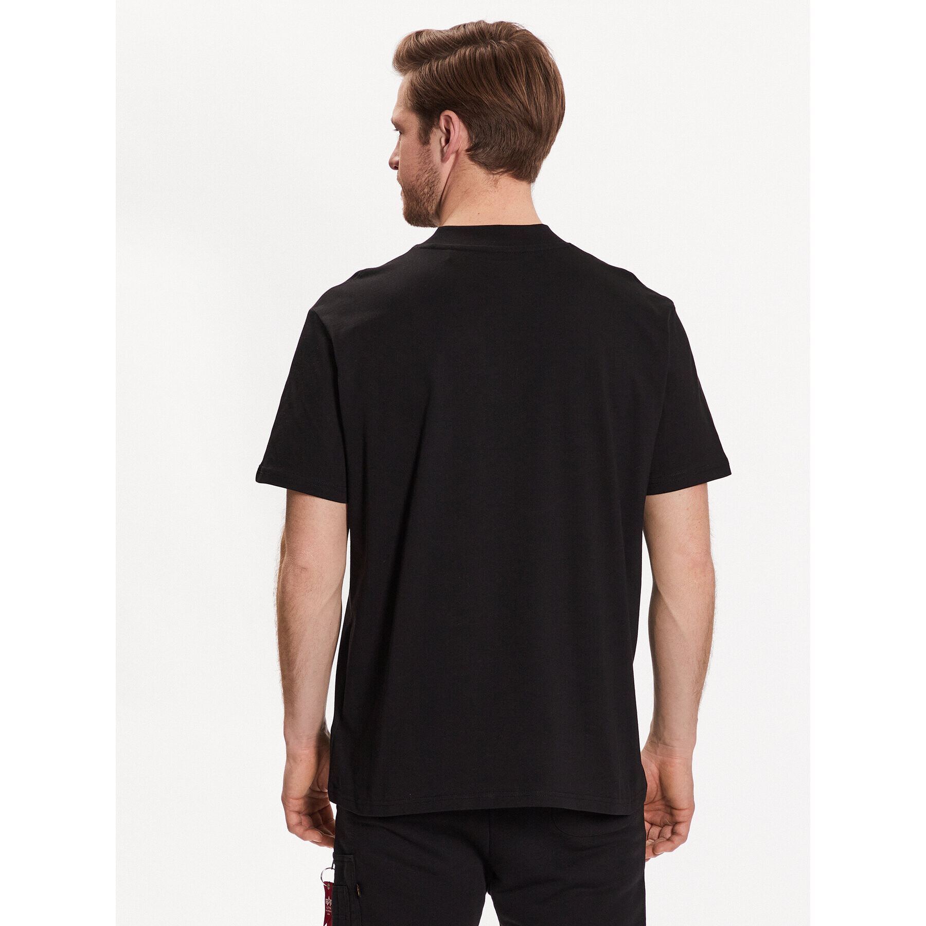 Alpha Industries Tricou Label T HC 136511 Negru Oversize - Pled.ro