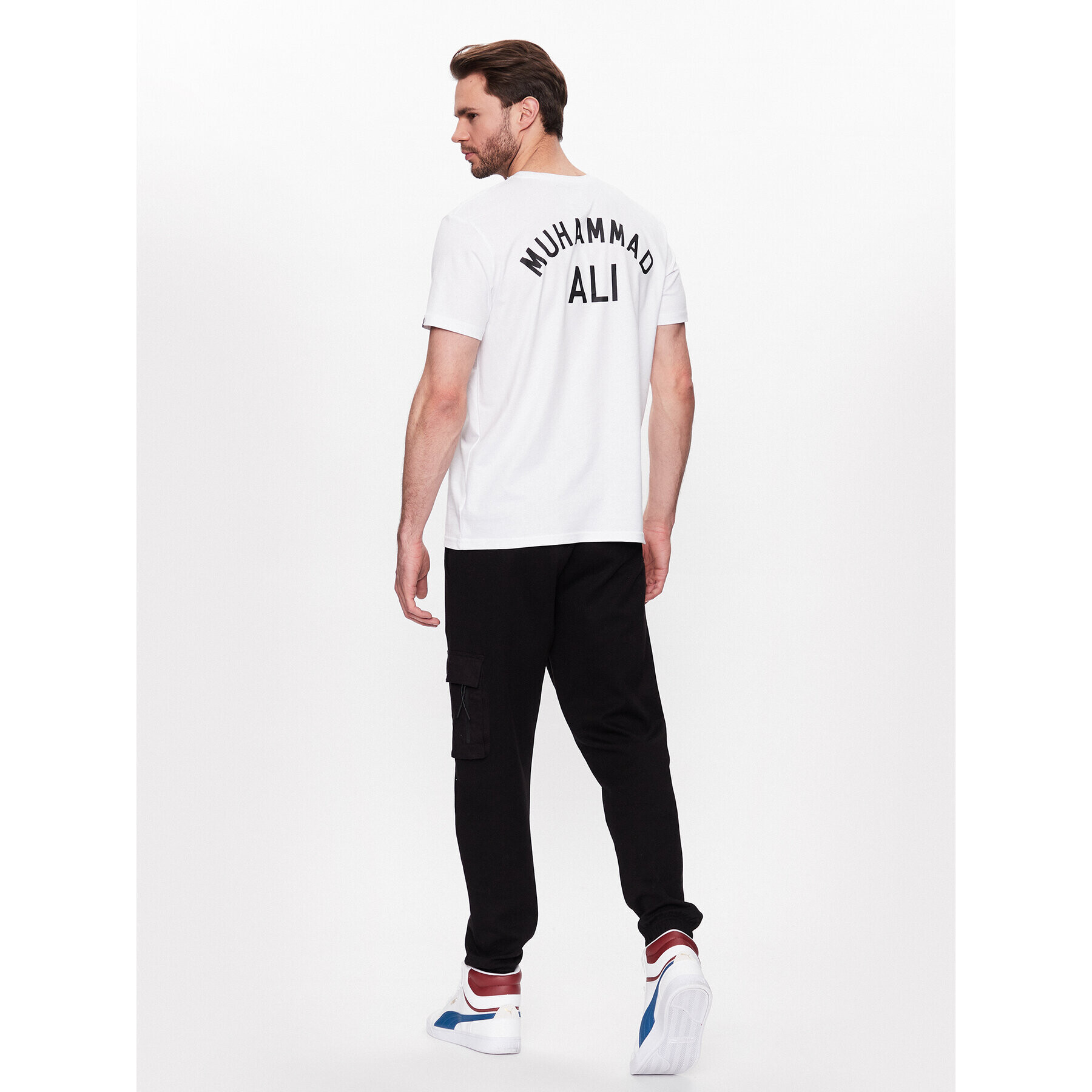 Alpha Industries Tricou Muhammad Ali 136517 Alb Regular Fit - Pled.ro