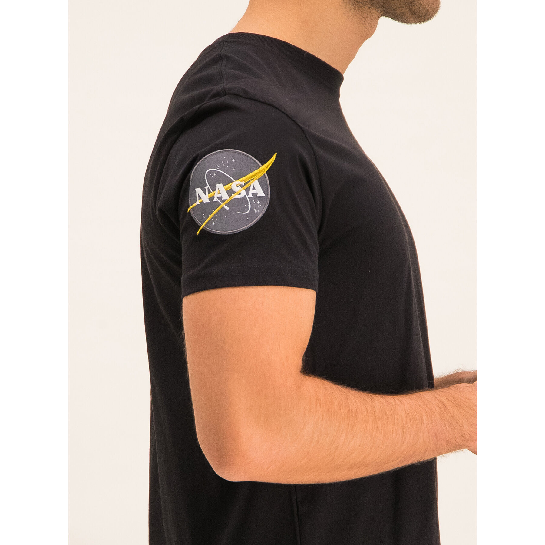 Alpha Industries Tricou Nasa 176506 Negru Regular Fit - Pled.ro