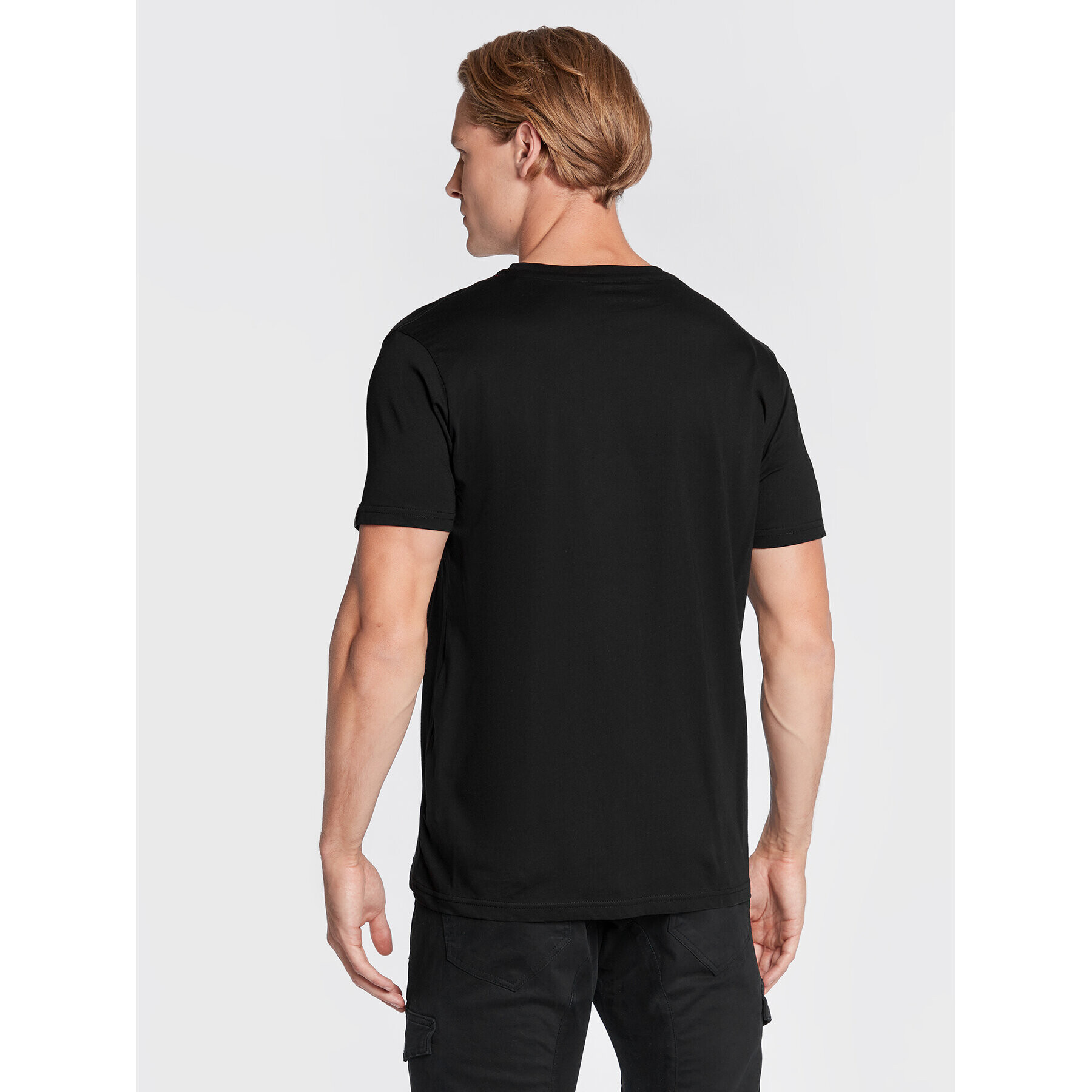 Alpha Industries Tricou Nasa Reflective 178501 Negru Regular Fit - Pled.ro