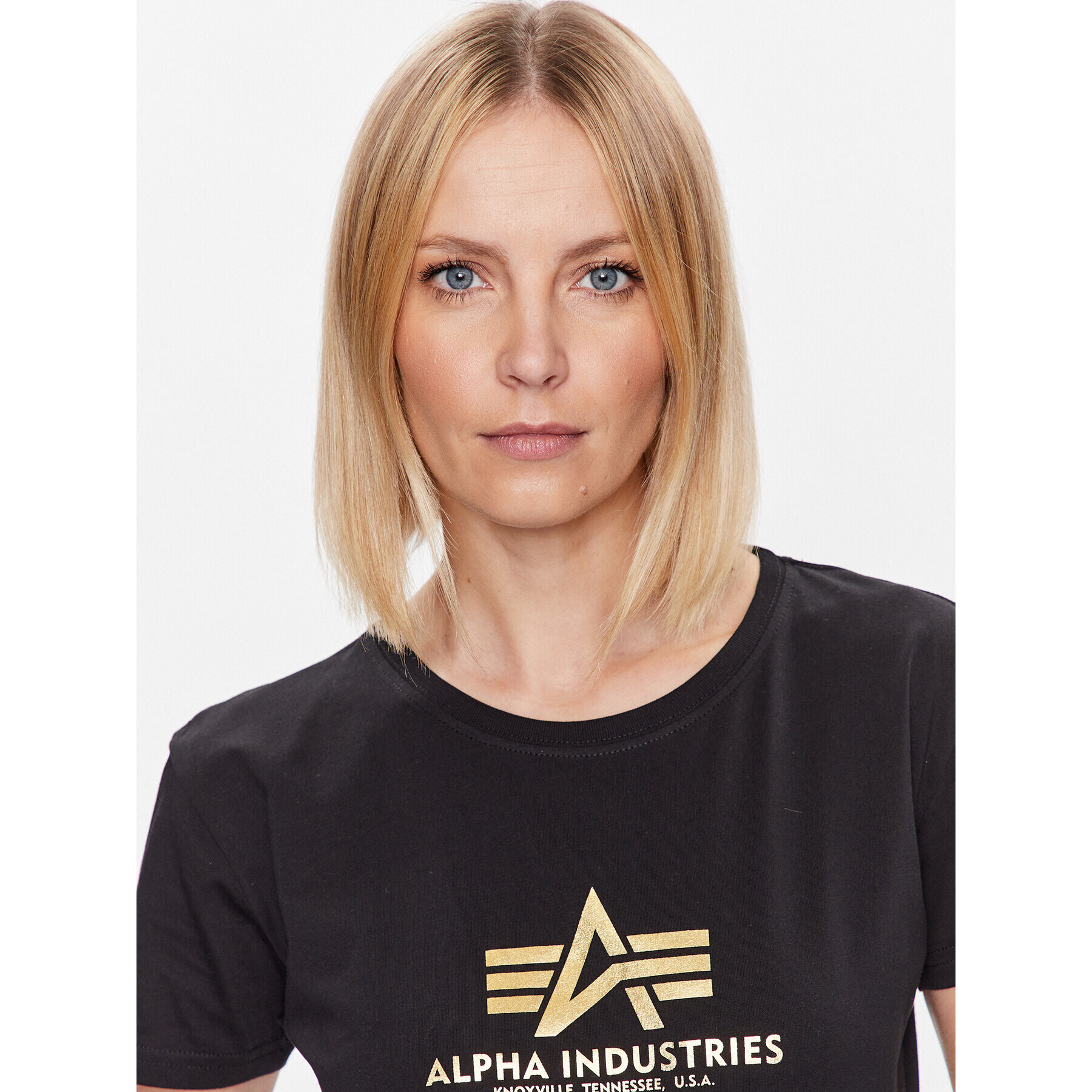 Alpha Industries Tricou New Basic 196051FP Negru Regular Fit - Pled.ro