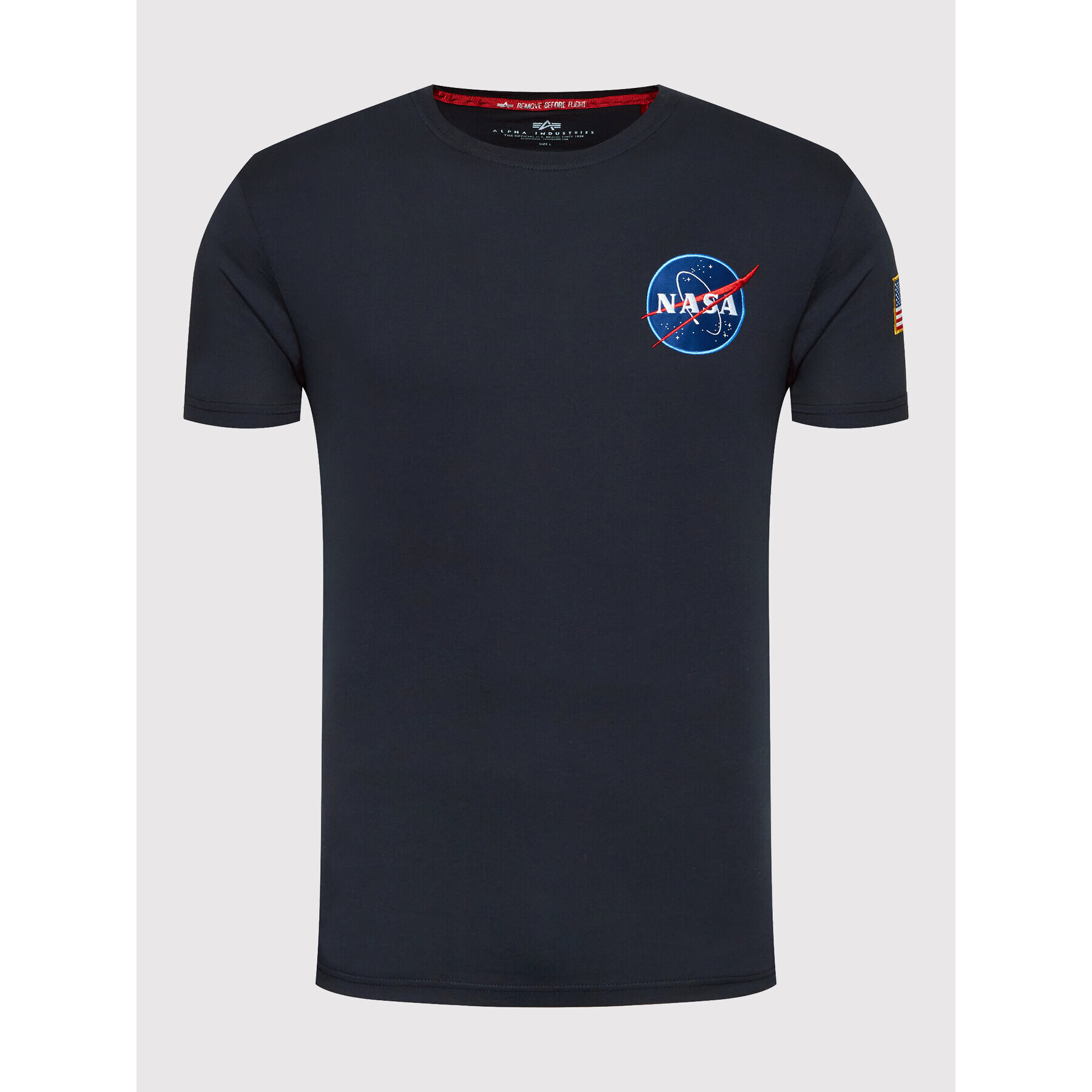 Alpha Industries Tricou Space Shuttle 176507 Bleumarin Regular Fit - Pled.ro