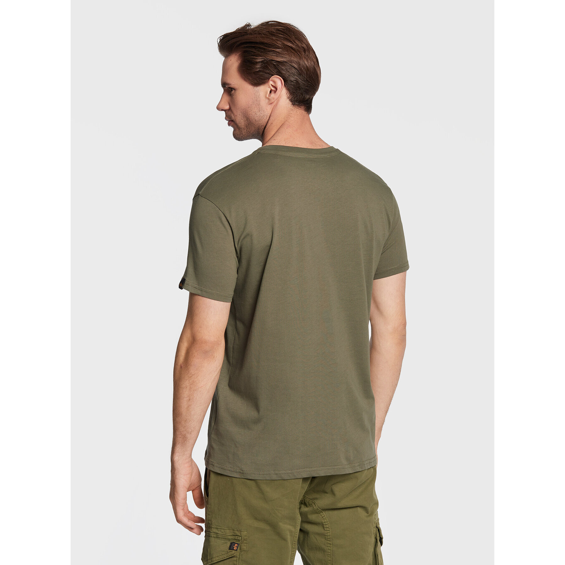 Alpha Industries Tricou Usn Blood 108507 Verde Regular Fit - Pled.ro