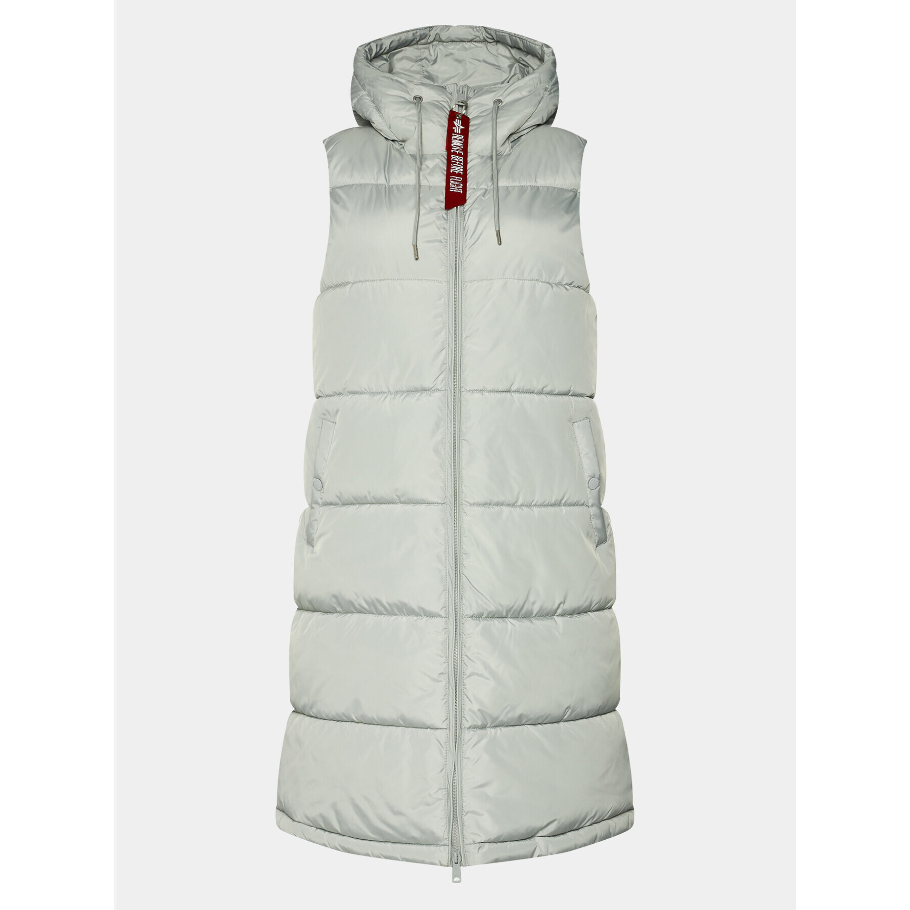 Alpha Industries Vestă Long Puffer Vest 108002 Gri Regular Fit - Pled.ro