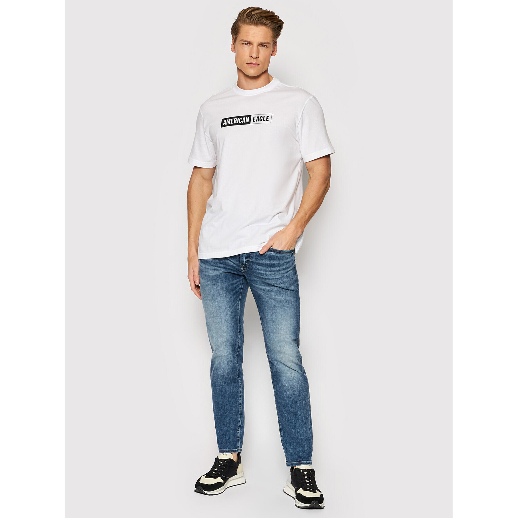 American Eagle Blugi 011-0116-5639 Bleumarin Slim Fit - Pled.ro