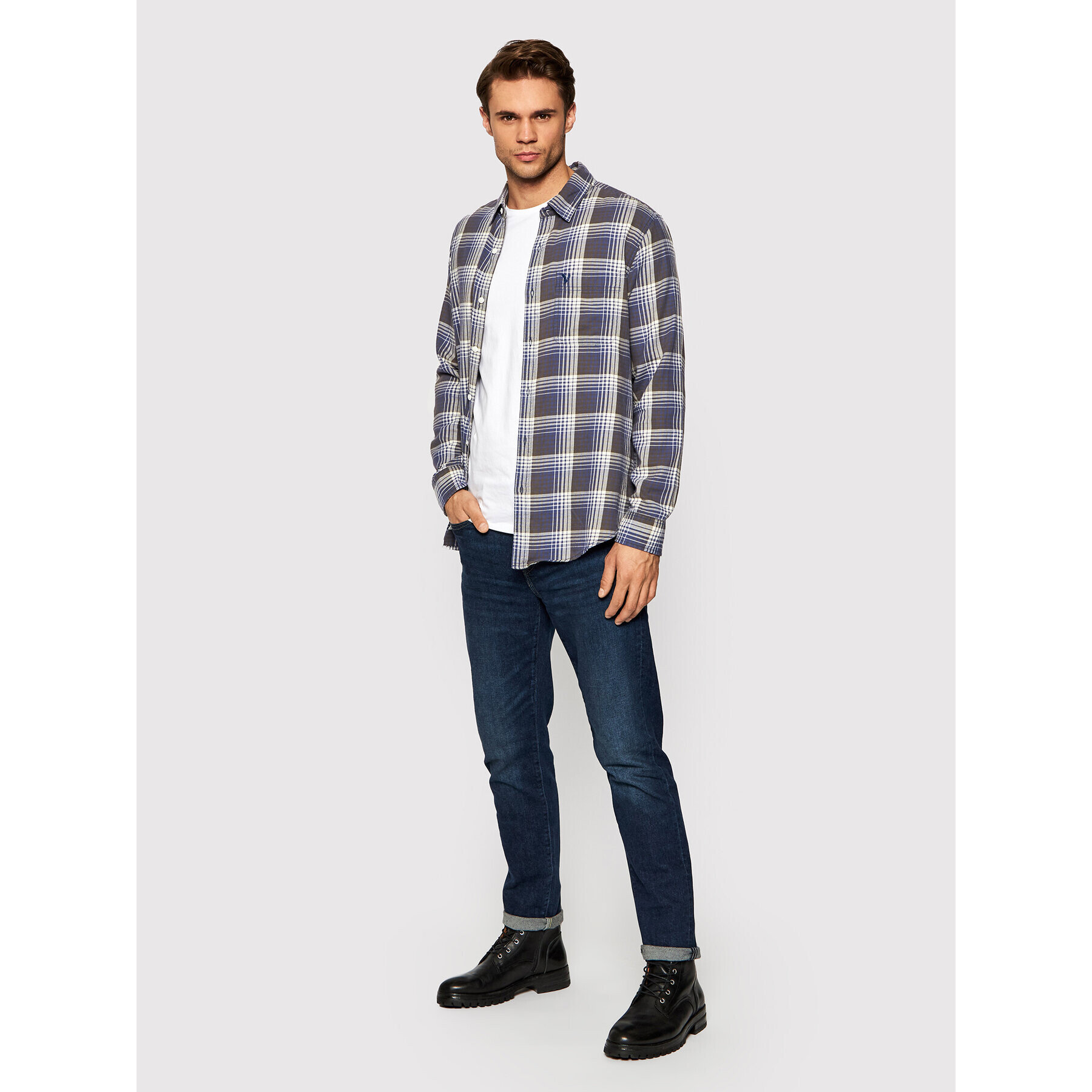 American Eagle Blugi 011-0116-6020 Bleumarin Slim Fit - Pled.ro