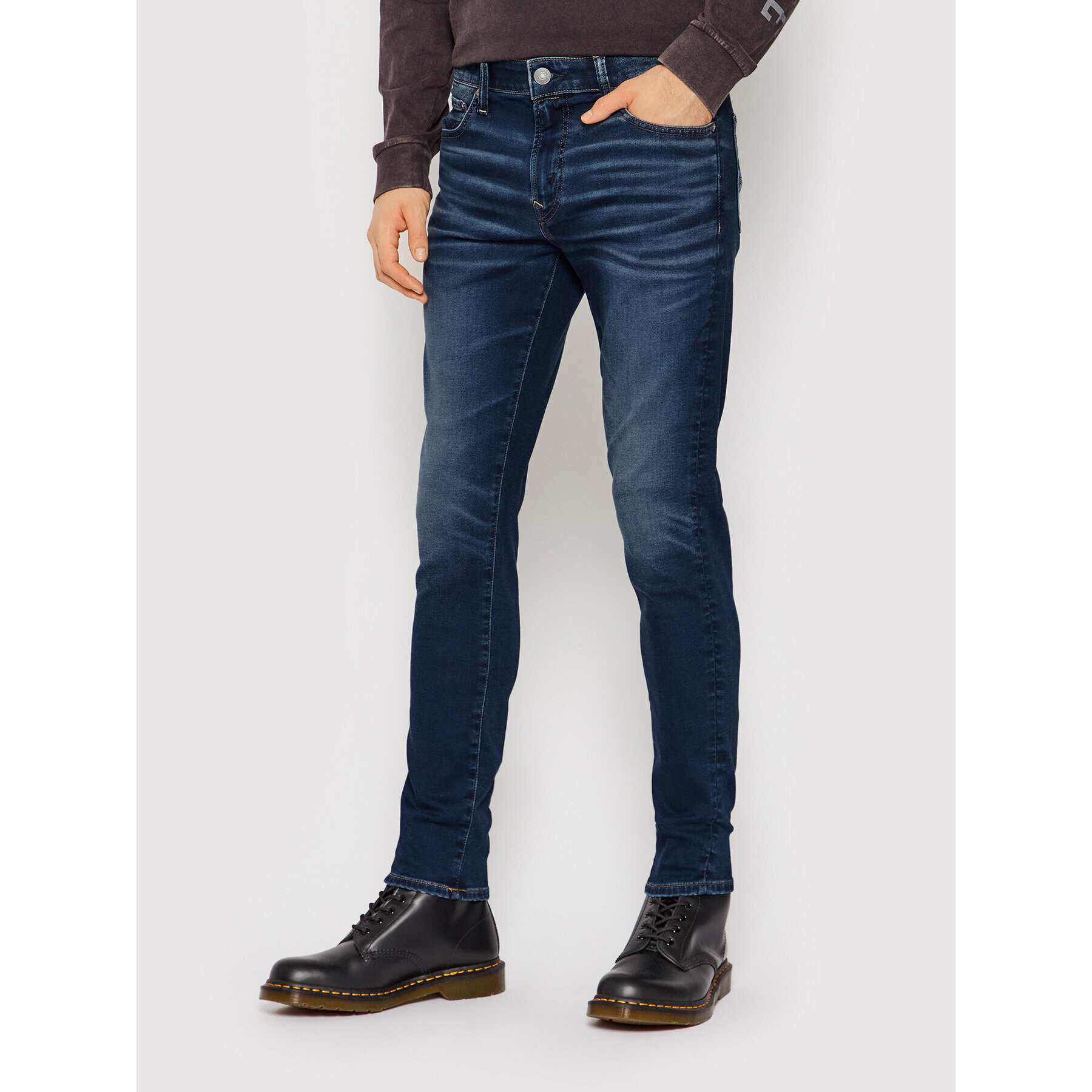 American Eagle Blugi 011-0119-5995 Bleumarin Skinny Fit - Pled.ro