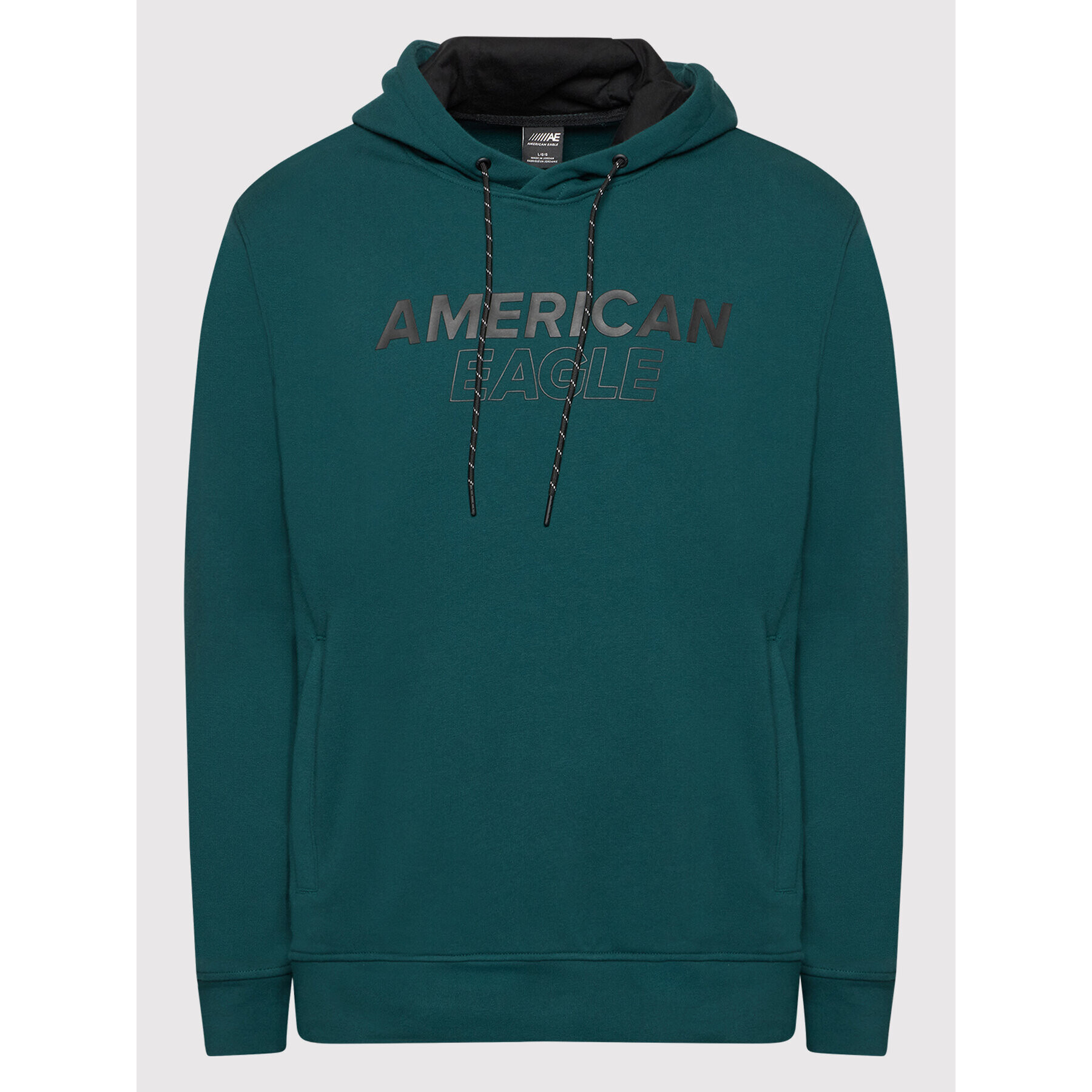 American Eagle Bluză 019-0193-1559 Verde Regular Fit - Pled.ro